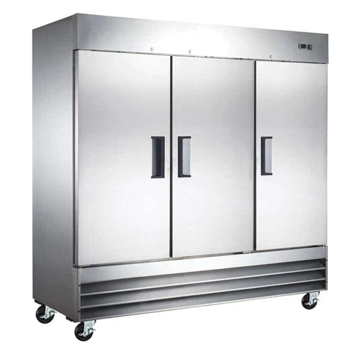 Commercial Triple Door Reach-In Refrigerator - Coldline C 3RE 81 Energy Efficient Freezer for Restaurants, Grocery Stores & Catering Businesses