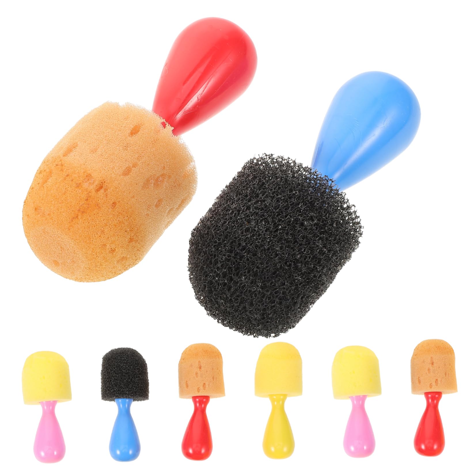 TOYANDONA 8pcs Round Paint Sponges - DIY Painting Tools for Art & Crafts