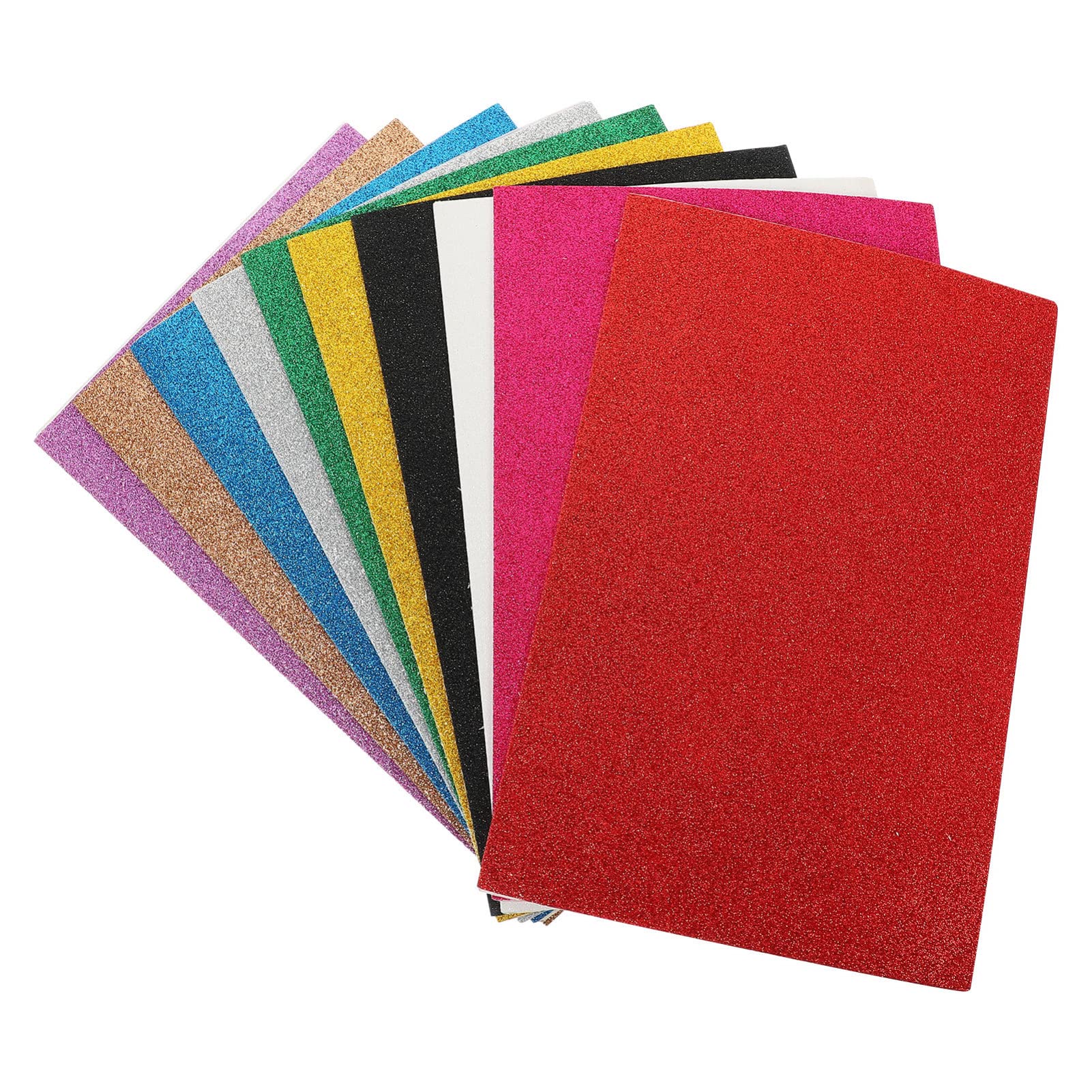 Operitacx DIY Craft Kit - 10 Sheets Rainbow Color EVA Foam for Kids Classroom, Scrapbooking & Handmade Decorations | Arts & Crafts, School Projects, Party Decor, Gift Wrapping