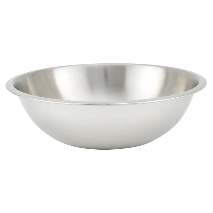 Winco MXHV 800 8-Quart Heavy Duty Stainless Steel Mixing Bowl - Perfect for Baking, Cooking & Food Prep