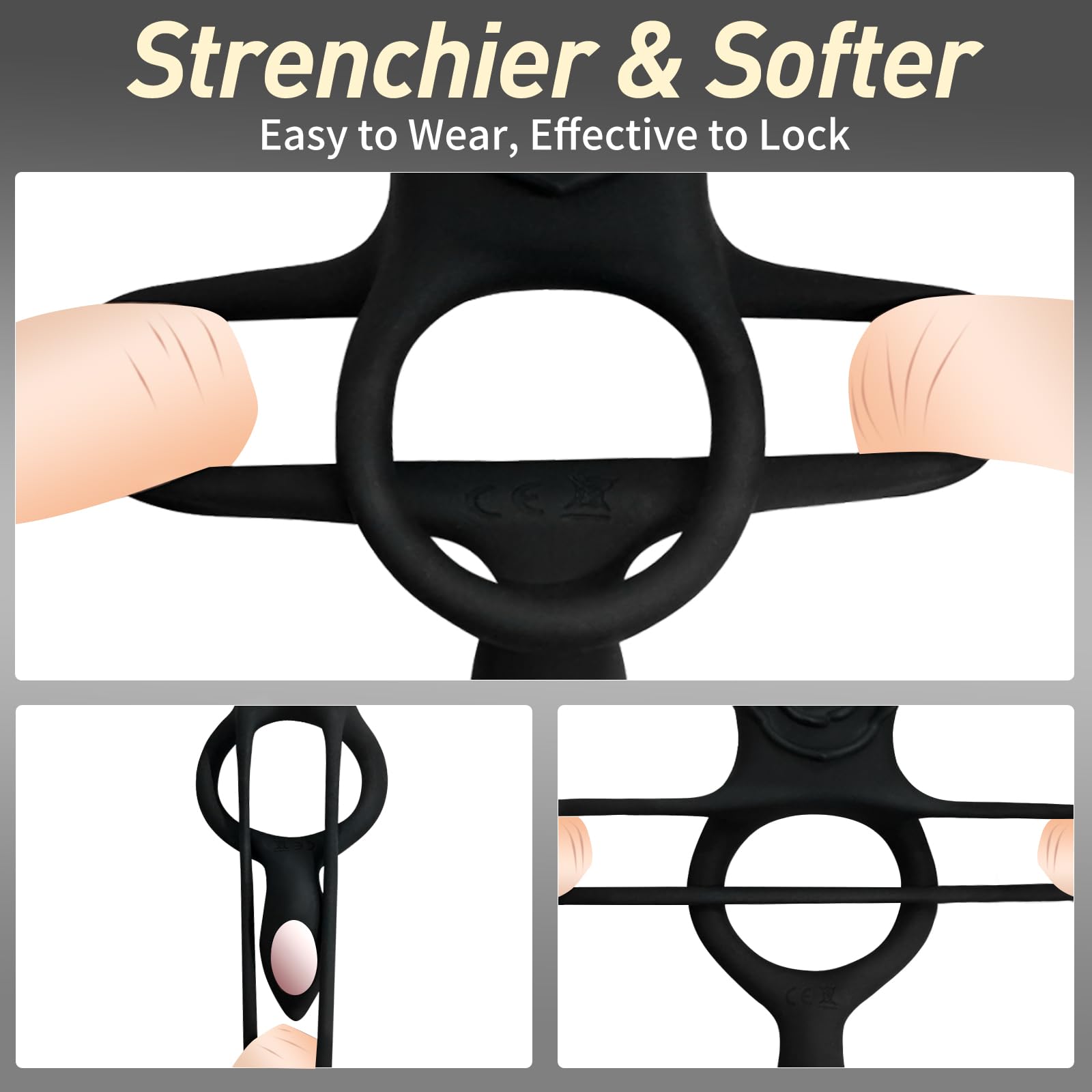 **9-Speed Vibrating Cock Ring with APP Control - Couples Sex Toy for Men & Women, Perineum & Clitoral Stimulator - Enhance Intimacy & Pleasure in Bedroom Play**