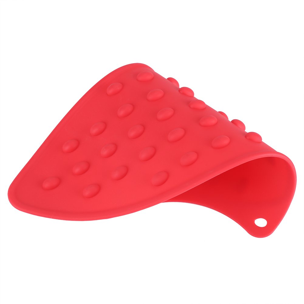 Heat Resistant Silicone Ironing Pad - Non-Slip Hot Iron Mat for Safe Ironing - Red Silicone Iron Rest Pad for Quilting, Sewing & Fabric Protection