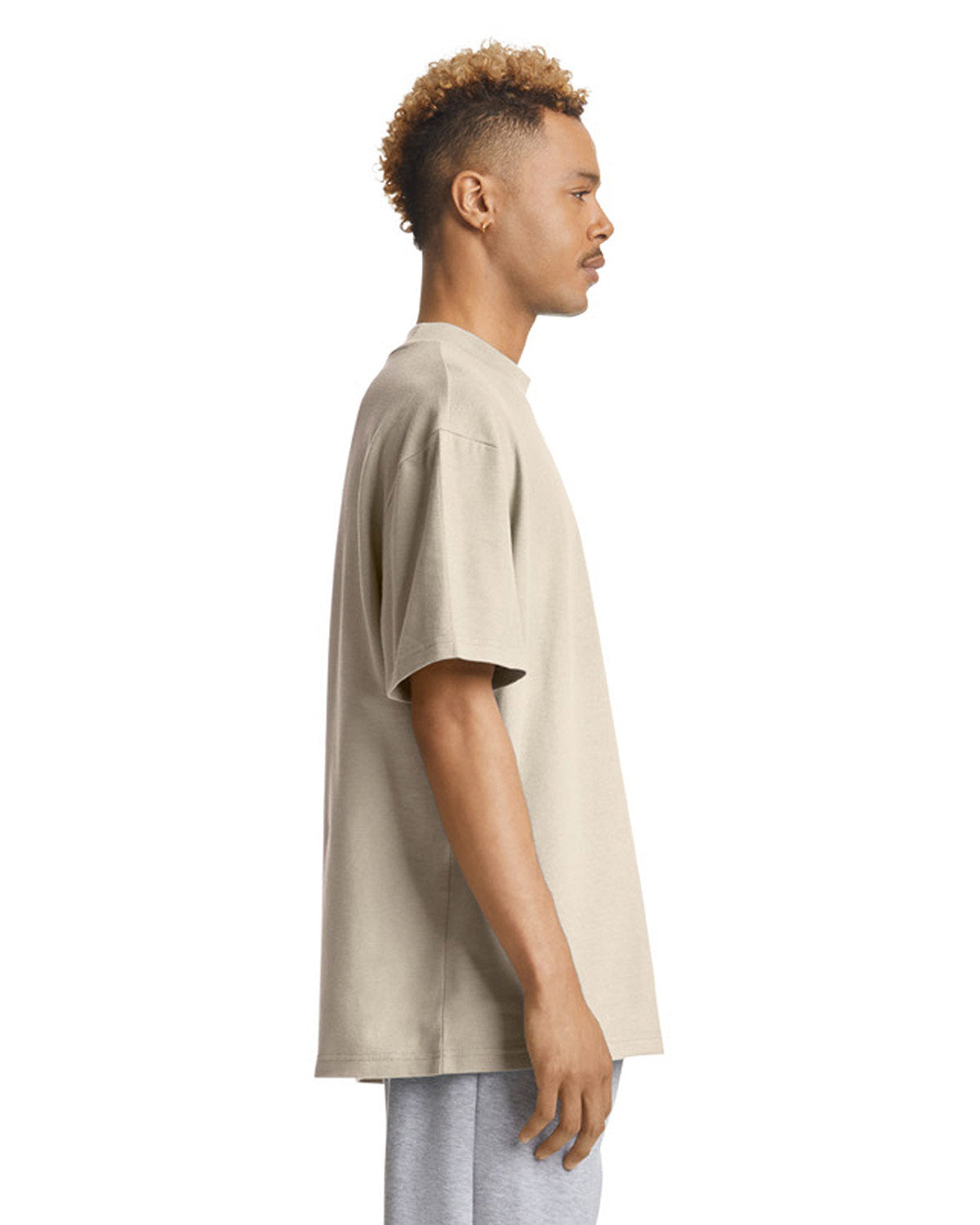 American Apparel 1PQ Unisex Mockneck Pique T-Shirt - Comfortable Cotton Crewneck Tee for Men & Women | Perfect for Casual Wear, Layering & Everyday Outfits