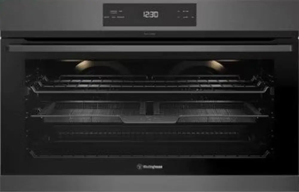 Westinghouse WVEP917DSC 90cm Pyrolytic Multi-Function 14 Oven with Air Fryer - Dark Stainless Steel | Perfect for Baking, Roasting & Air Frying | Ideal for Home Kitchens & Small Restaurants