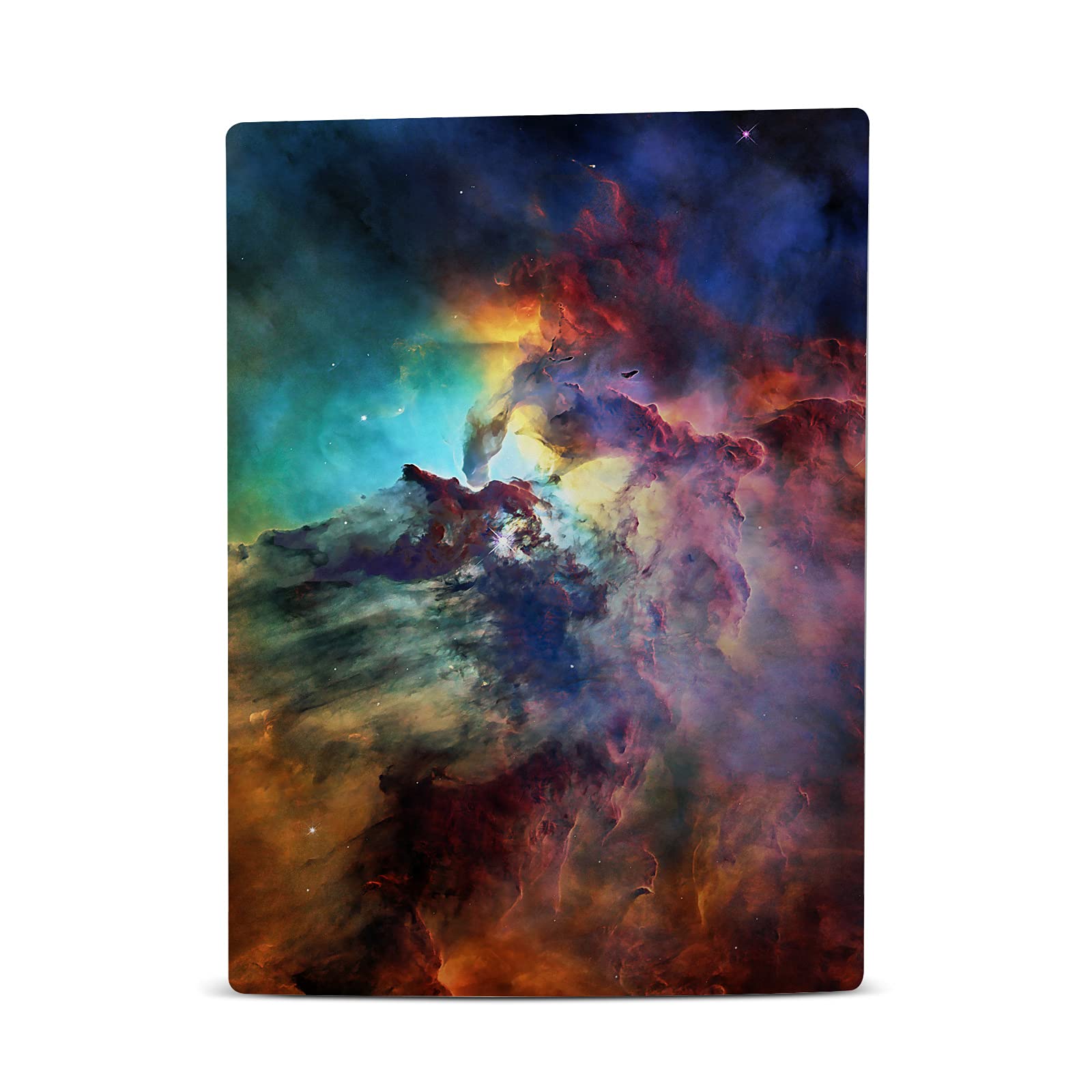 Officially Licensed Cosmo18 Lagoon Nebula Vinyl Skin Cover for Sony PS5 Disc Edition - Durable Matte Finish Gaming Case with Art Mix Design - Perfect for Gaming Enthusiasts & Home Entertainment Setups