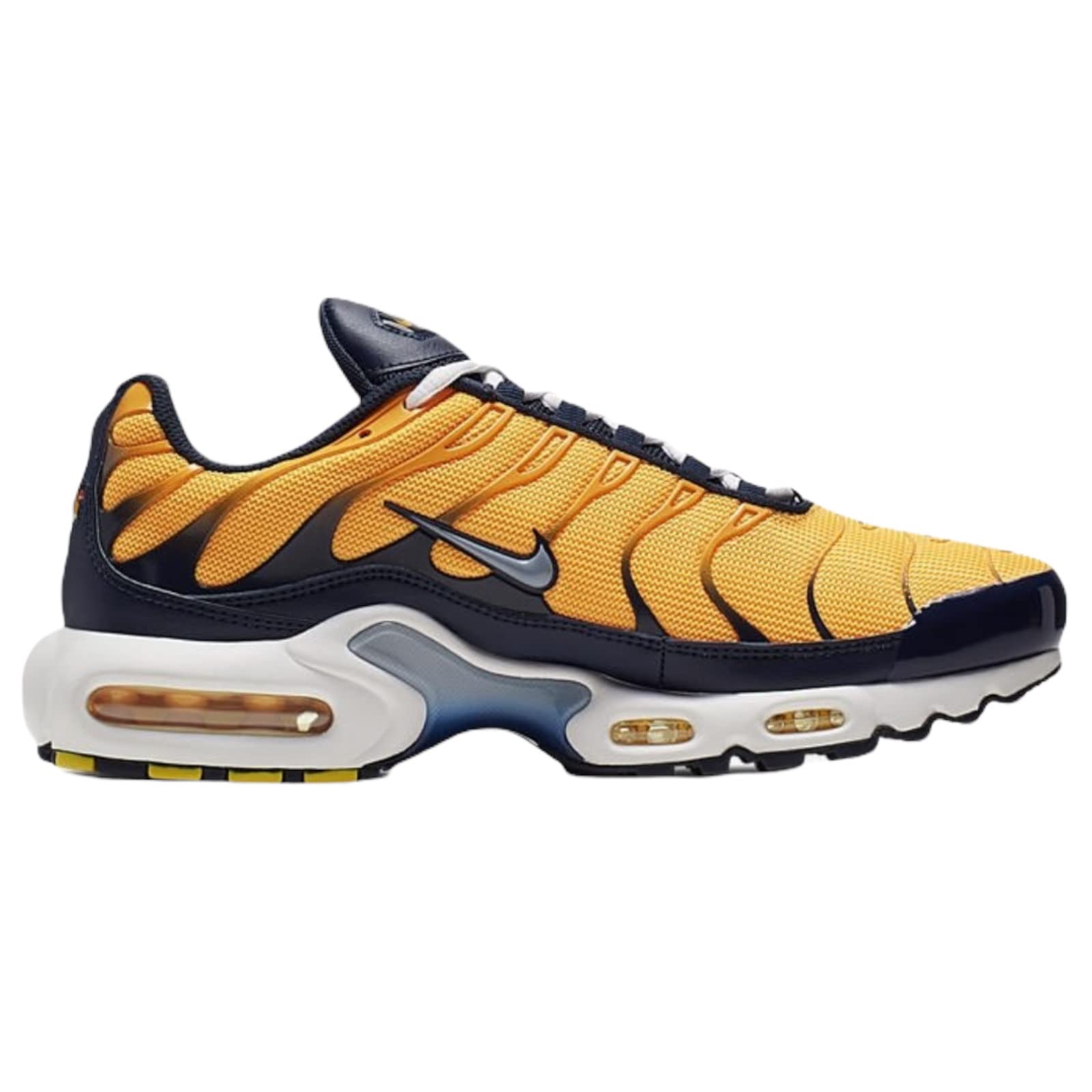 Nike Air Max Plus Kids Running Shoes - Yellow & Blue BV0047-800 | Lightweight Cushioned Sneakers for School, Sports & Everyday Wear