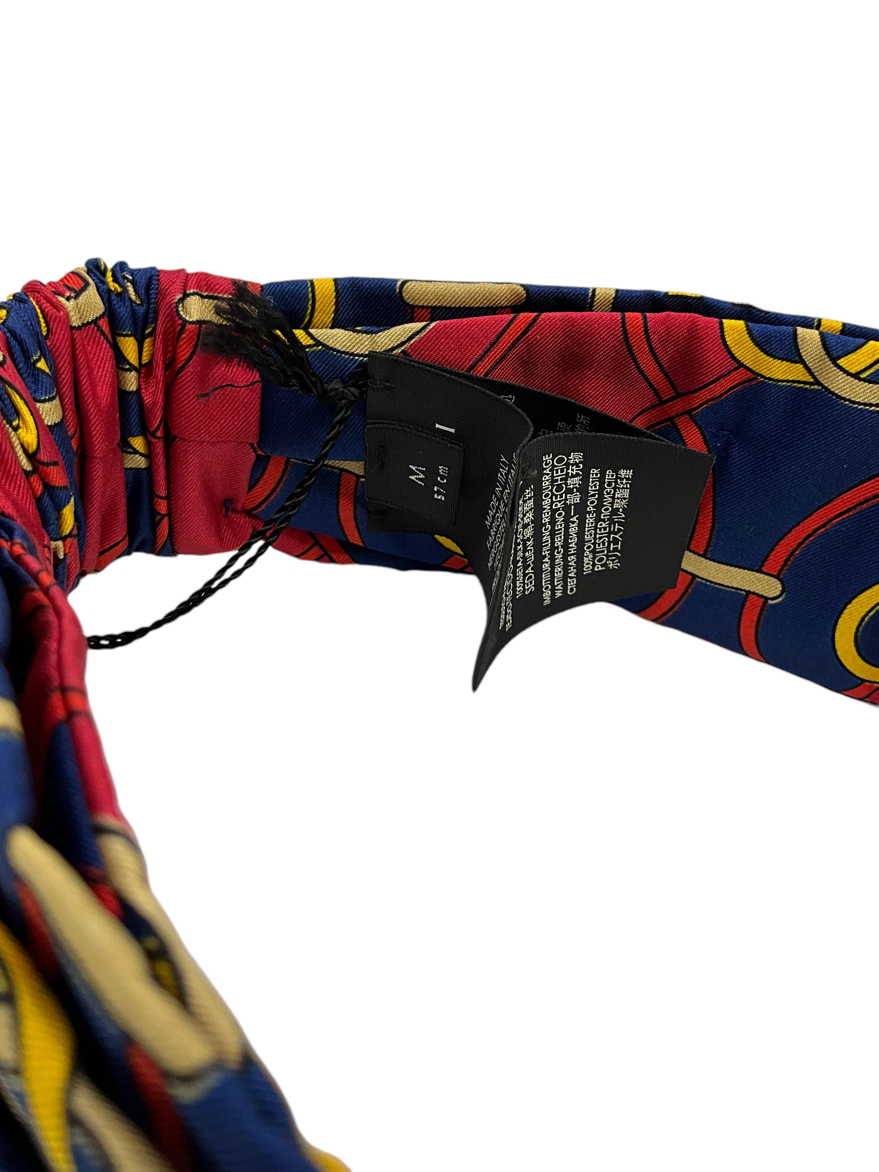 Gucci Rhombus GG Logo Print Classic Silk Twill Headband - Luxury Hair Accessory for Women, Fashionable Head Wrap for Parties & Everyday Wear