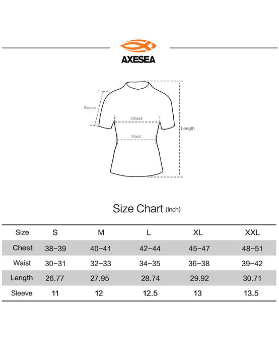 Axesea UPF 50+ Sun Protection Short Sleeve Rash Guard Shirt - Lightweight Quick-Dry Swim Shirt for Men & Women - Perfect for Swimming, Surfing, Beach & Outdoor Activities