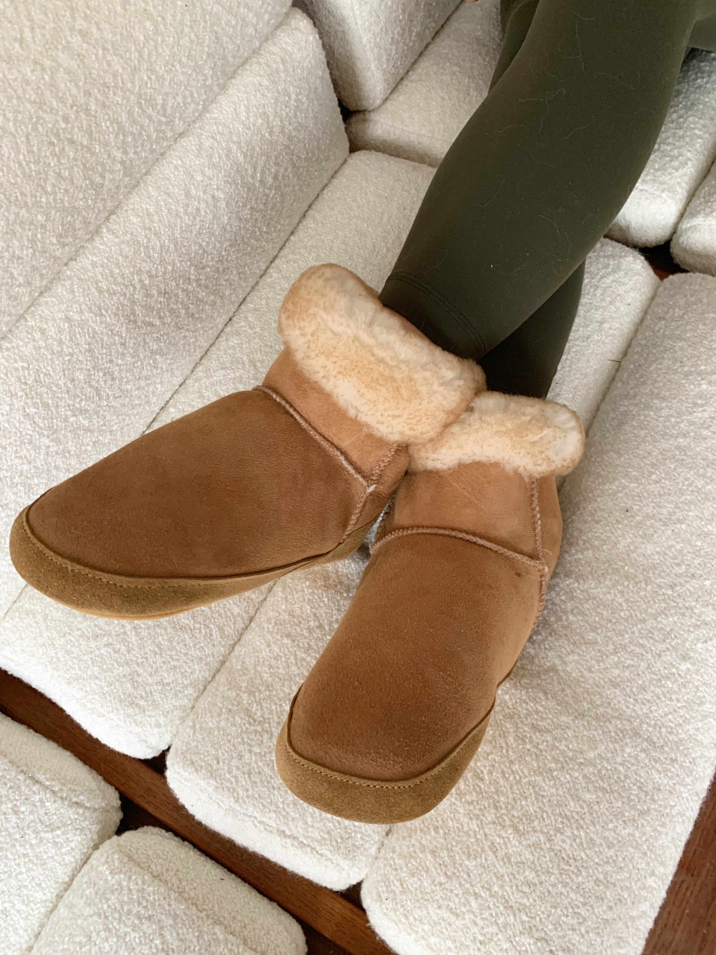 Cozy Women's Sheepskin Cabin Boots - Warm Winter Slippers for Indoor & Outdoor Use - Perfect for Home, Camping, and Cold Weather Comfort