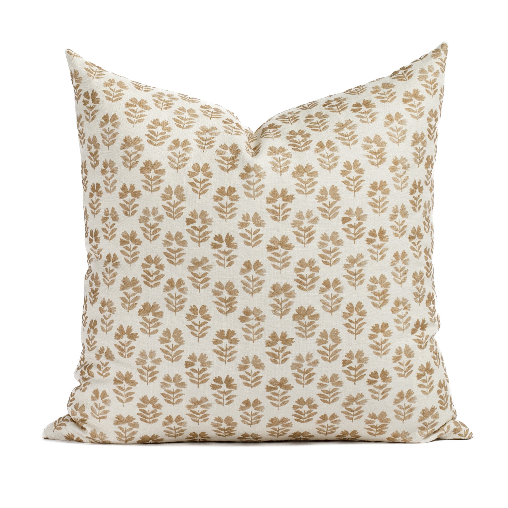 Carmel 20x20 Inch Decorative Throw Pillow Cover - Soft Linen Square Cushion Case in Umber Brown - Perfect for Sofa, Bedroom, and Living Room Decor