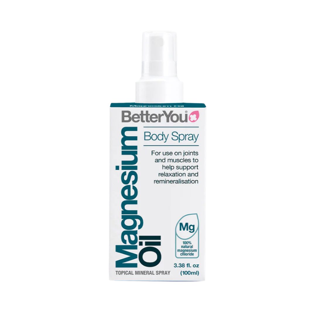 BetterYou Magnesium Oil Original Spray 100ml - Natural Muscle Recovery & Relaxation Supplement for Athletes, Sleep Support & Stress Relief - Perfect for Post-Workout Recovery & Nighttime Relaxation