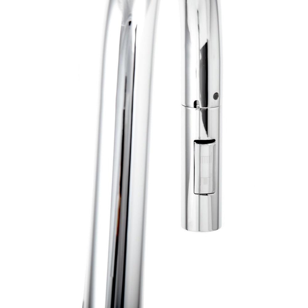 ZLINE Gemini Pull Down Single Handle Kitchen Faucet in Chrome - High Arc Spout, Durable Stainless Steel, Easy Installation for Modern Kitchens (Perfect for Washing Dishes, Filling Pots & Daily Kitchen Tasks)