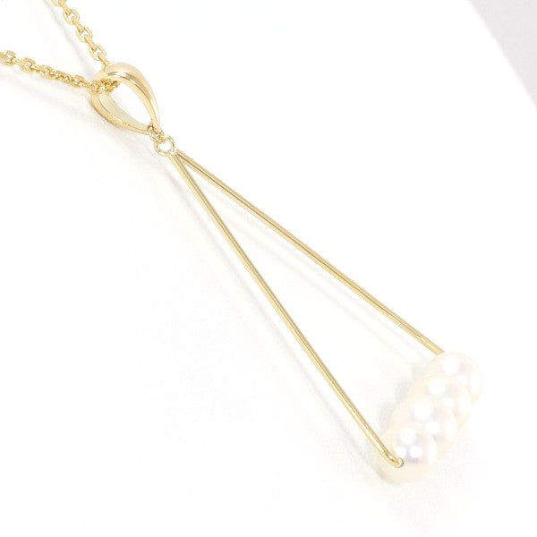 18K Yellow Gold Pearl Necklace for Women - Elegant & Timeless Jewelry Gift for Birthday, Anniversary & Special Occasions