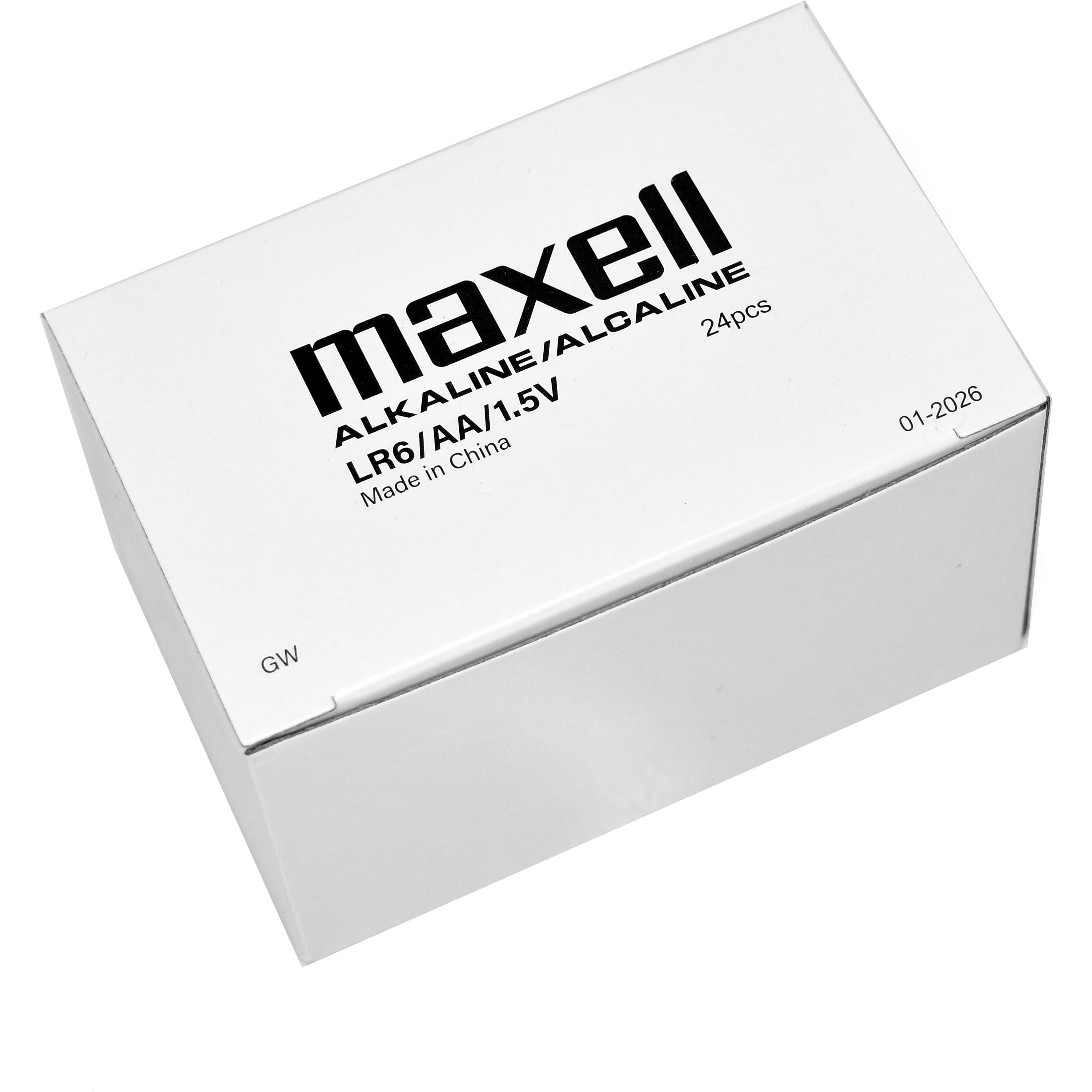 Maxell Alkaline AA Batteries (12-Pack) - Long-Lasting Power for Toys, Flashlights & Electronics - Bulk Batteries in Shrink Wrap Packaging