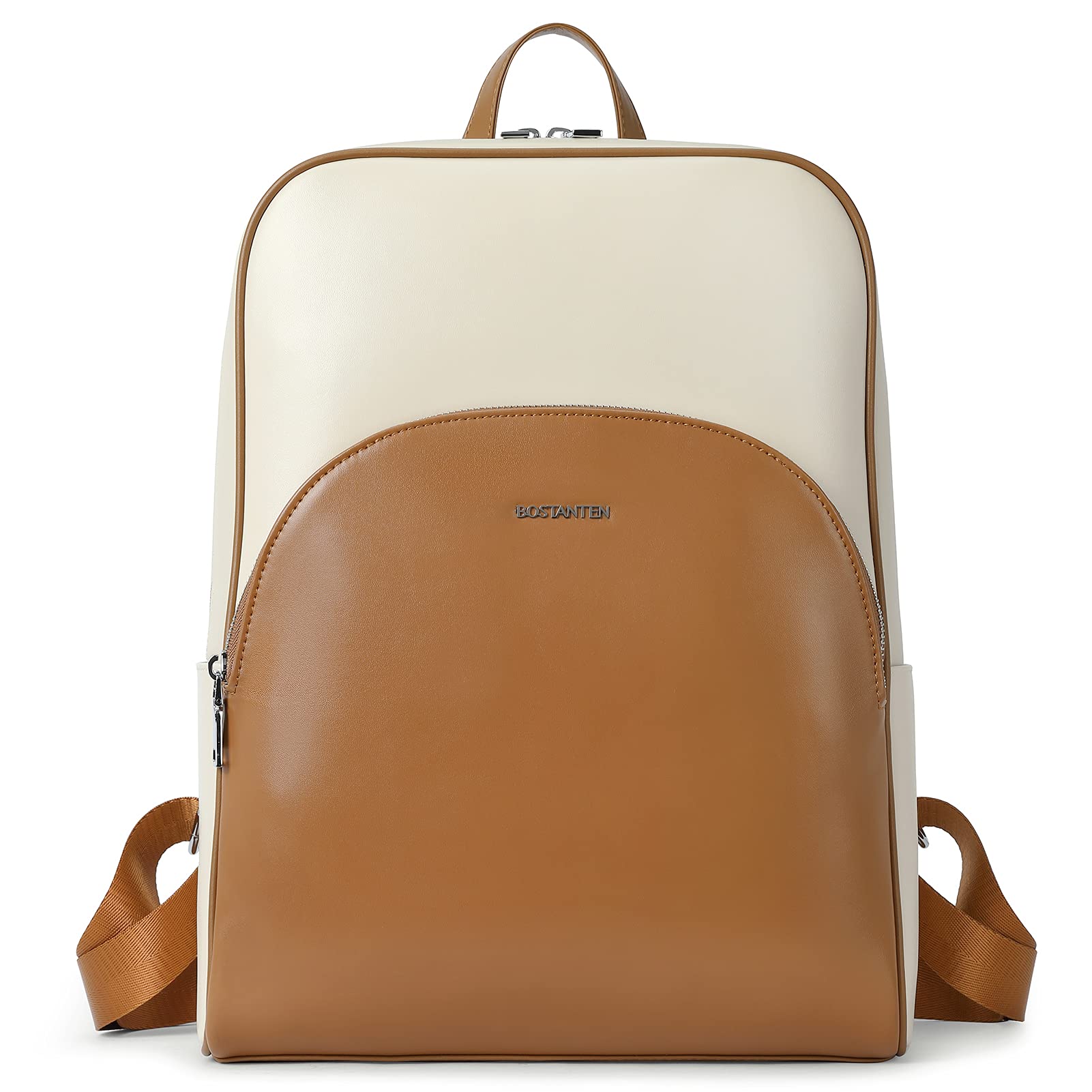 BOSTANTEN Genuine Leather Women's Backpack Purse - Stylish Travel Backpack for College, Work & Daily Use | Fashionable Casual Daypack in Brown | Perfect for Commuting, Shopping & Weekend Getaways