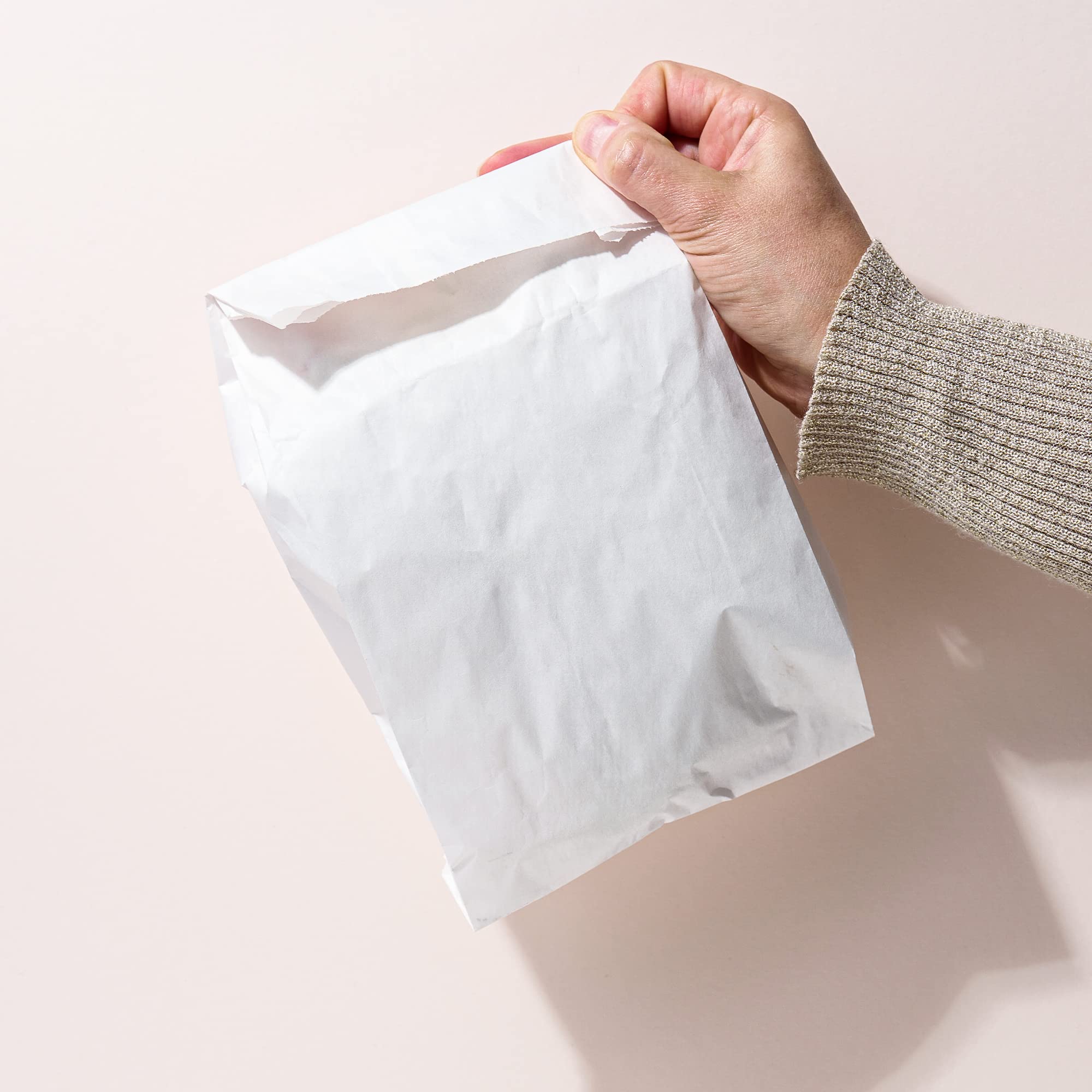 MT Products 12lb White Bread Bags - 50 Pack Disposable Paper Bakery Bags | Fresh Bread Storage, Sandwich Wrapping, Bakery Packaging | Made in USA