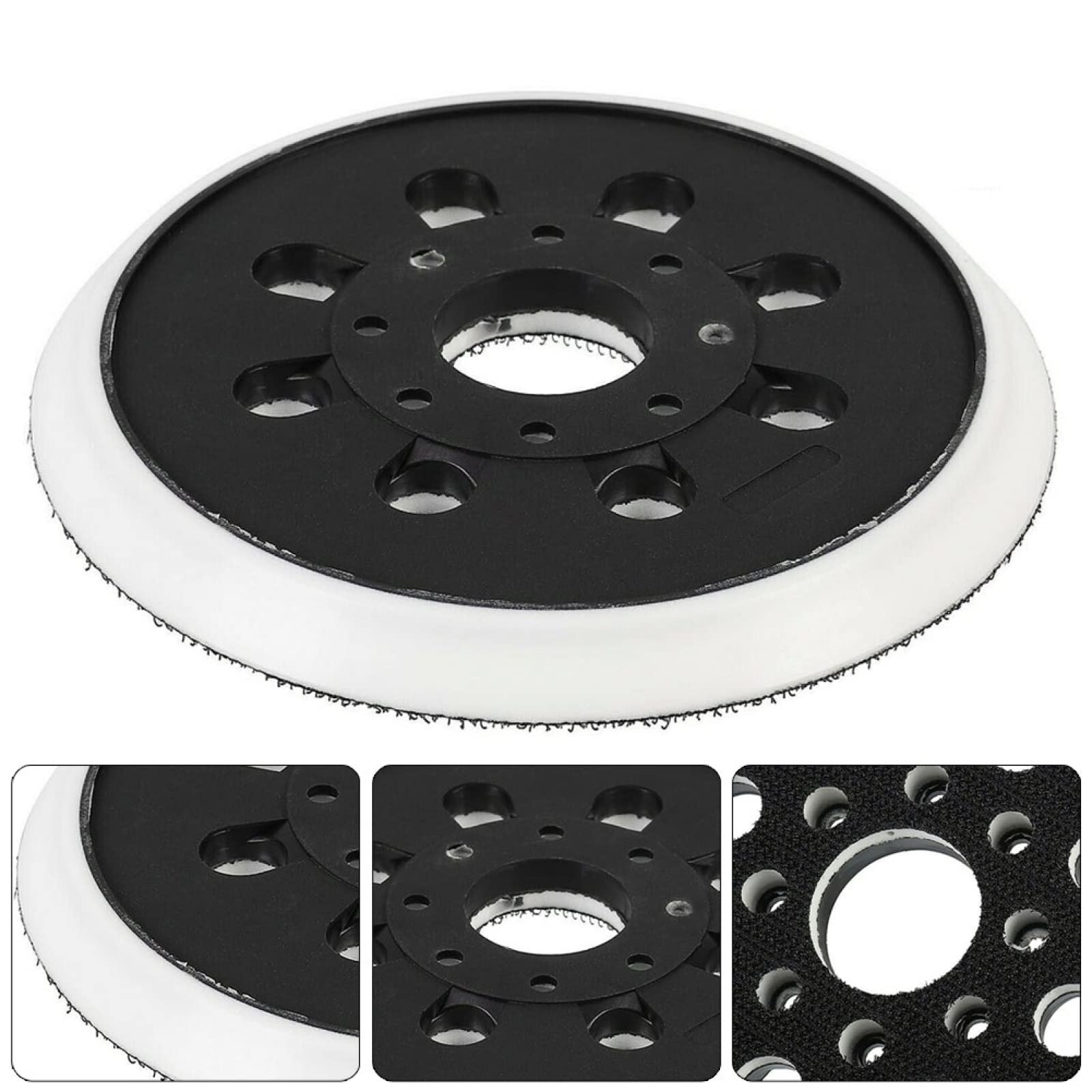 5 Inch 125mm Hook and Loop Sanding Disc Pad - Compatible with Orbital Sanders, Random Orbital Sanders - Perfect for Woodworking, Metal Polishing & DIY Projects