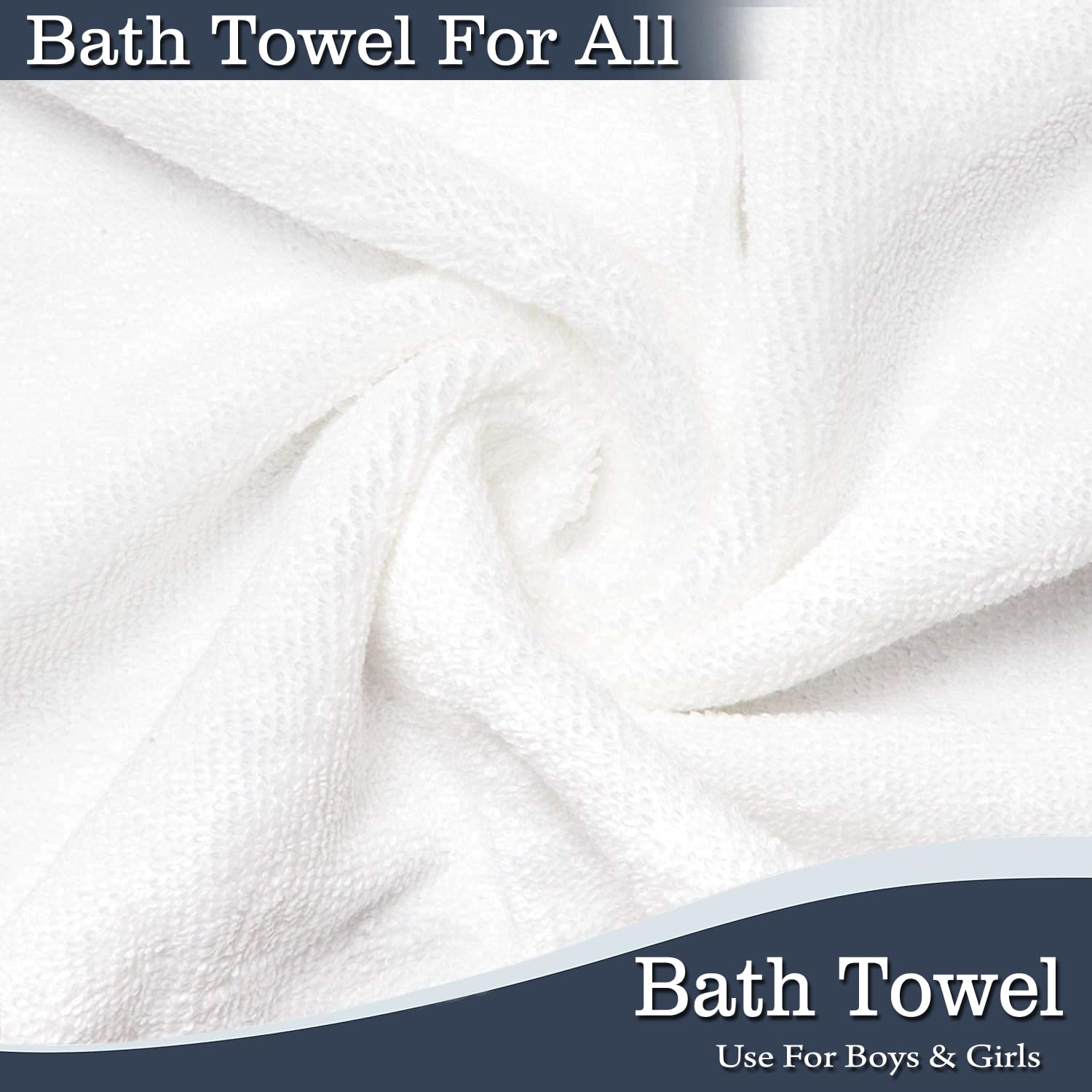 Premium 500 GSM Cotton Face Towels - 13x13 Inch Set of 4, Soft & Absorbent White Bath Towels for Spa, Gym & Luxury Skincare Routine | FRESH FROM LOOM