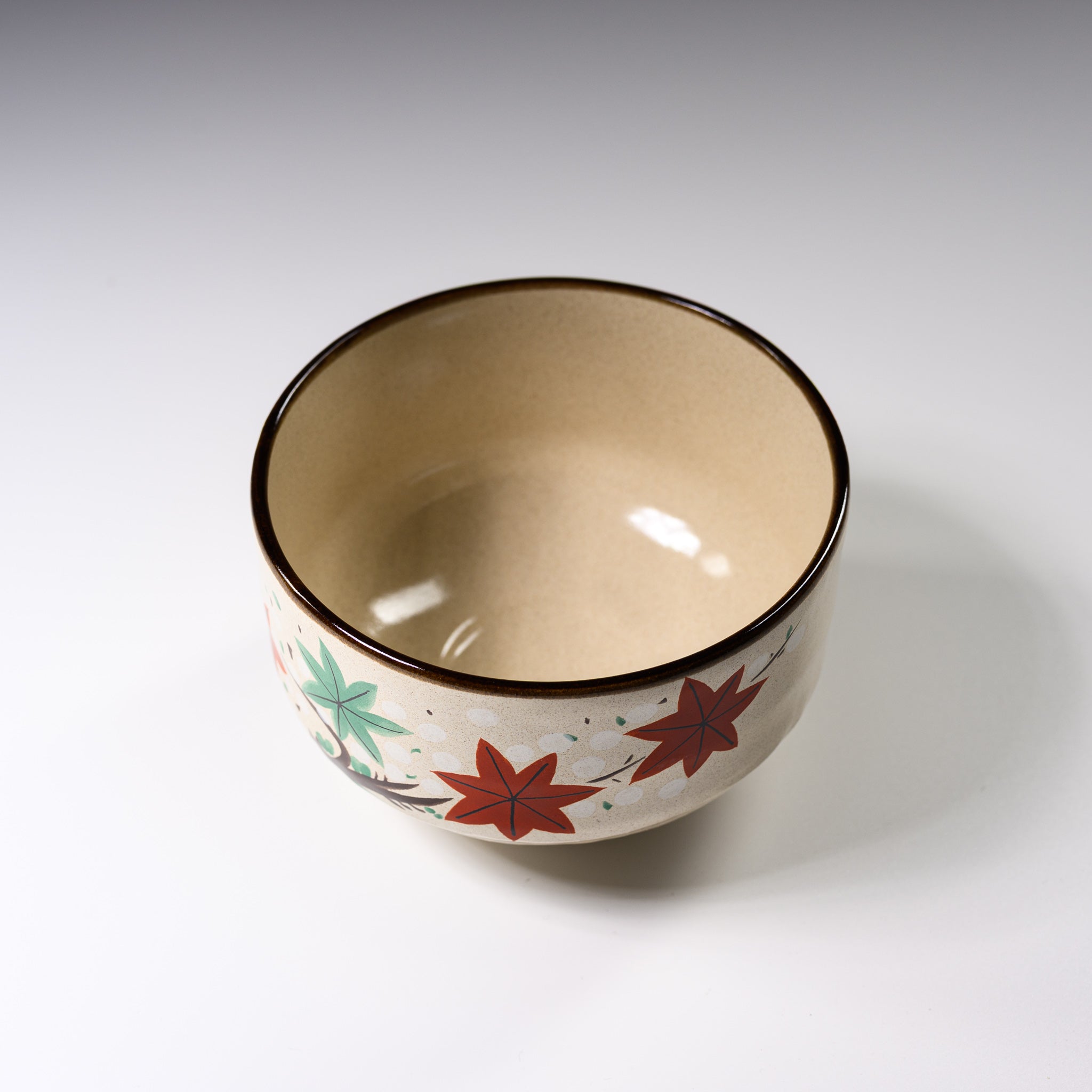 Premium Matcha Bowl Set - Handcrafted Maple Wind Ceramic Tea Cup for Japanese Tea Ceremony | Authentic Chawan for Matcha Green Tea Lovers | Perfect for Home Zen Meditation & Gift Giving