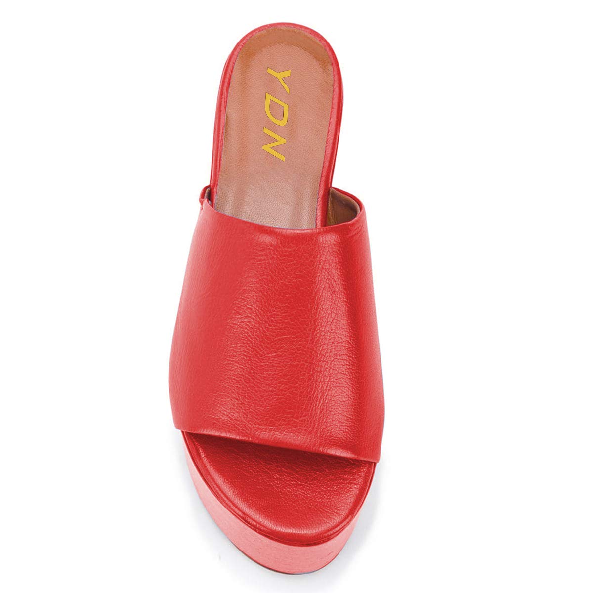 YDN Women's Super Thick Platform High Wedge Heel Sandals - Open Toe Summer Slide Slippers for Casual Wear, Beach & Vacation Outfits