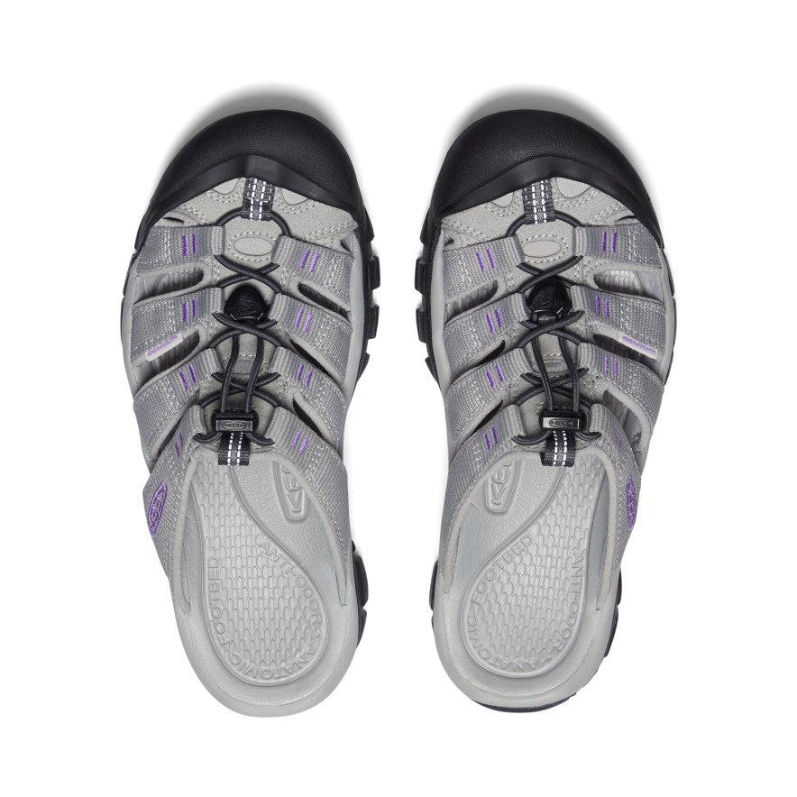 Women's Newport Slide Sandals - Comfortable Drizzle & English Lavender Color | Perfect for Beach, Poolside, and Summer Casual Wear