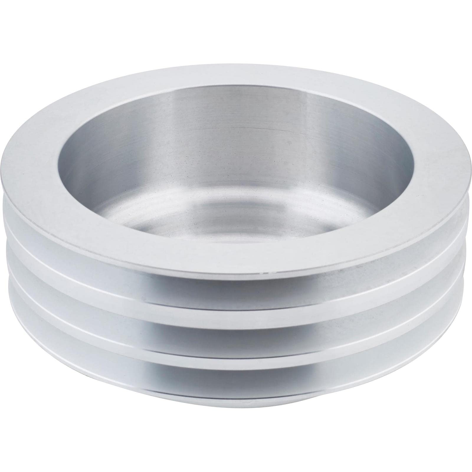 High Performance SBC Cast Aluminum Pulley Set for '69-'85 Small Block Chevy - 2-Groove Water Pump & 3-Groove Crankshaft, Lightweight Precision Machined, Long Pump Style - Perfect for Classic Car Restoration & Hot Rod Engine Upgrades