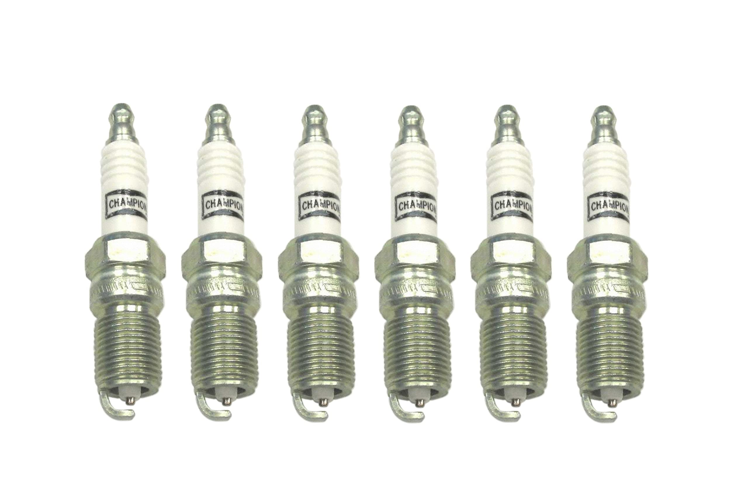 Champion 3408 Platinum Spark Plugs Set of 6 - High Performance Ignition for GM Vehicles | Perfect for Chevy, GMC, Cadillac & Buick Models | Ideal for Daily Commuting, Off-Roading & Performance Tuning