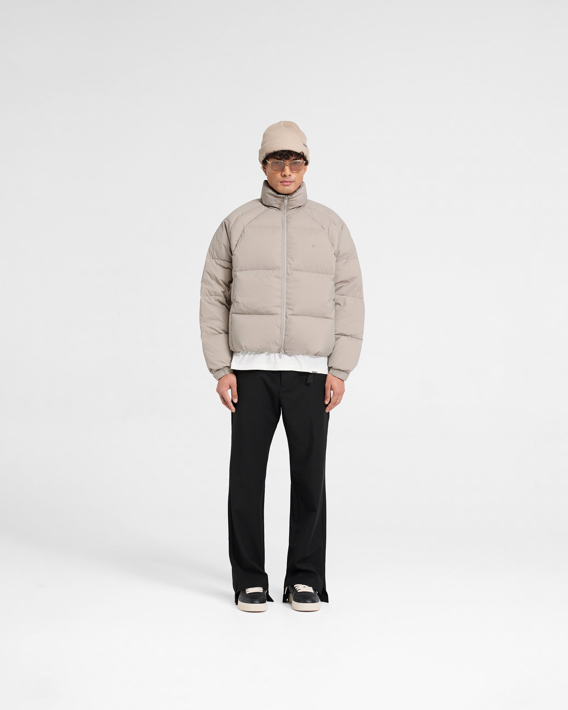 Women's Funnel Neck Puffer Jacket - Dune Color Winter Coat for Cold Weather | Perfect for Outdoor Activities, Skiing & Casual Wear