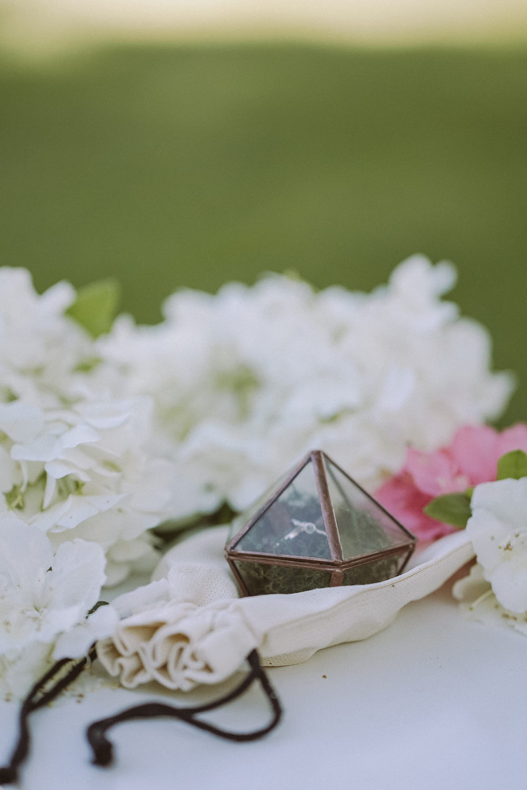 Glass Ring Box for Proposal & Engagement - Elegant Ring Holder with Copper Base | Perfect for Wedding, Anniversary & Jewelry Display