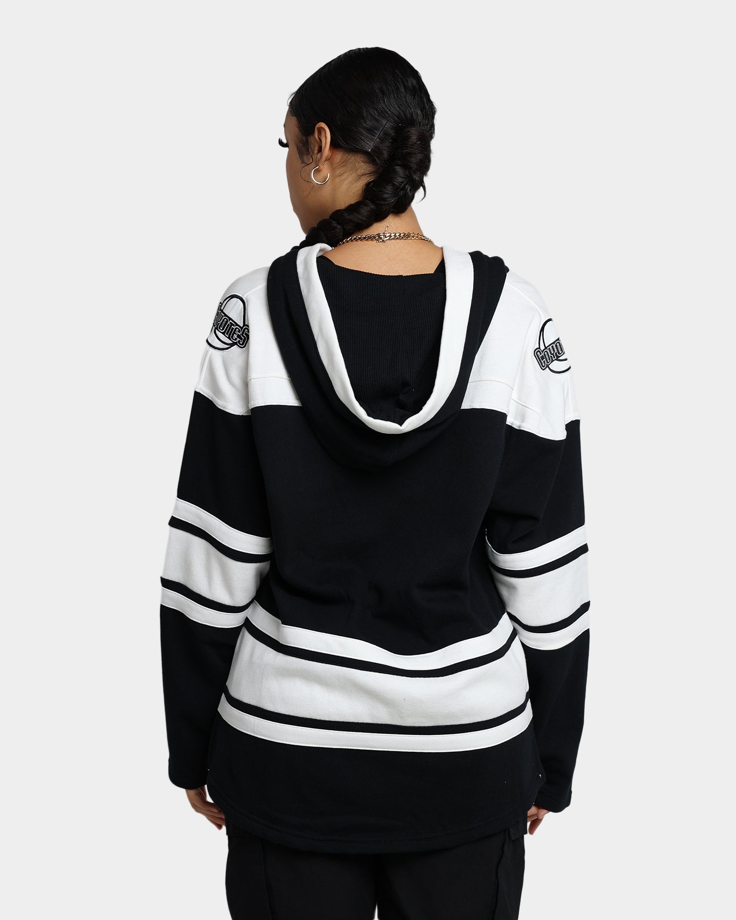 47 Brand Arizona Coyotes Superior Lacer Hoodie - Men's Jet Black Pullover Sweatshirt for Casual Wear & Game Day Outfits