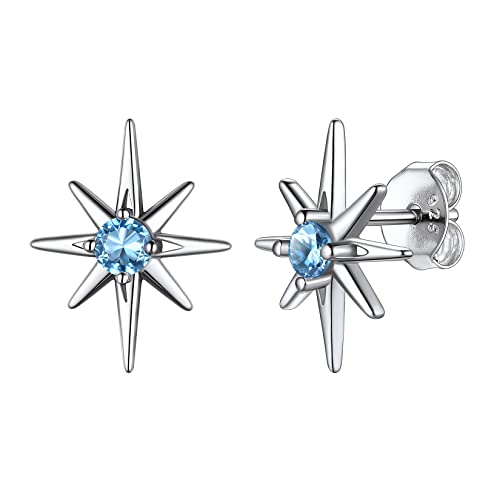 earrings-03. March(Created Aquamarine)