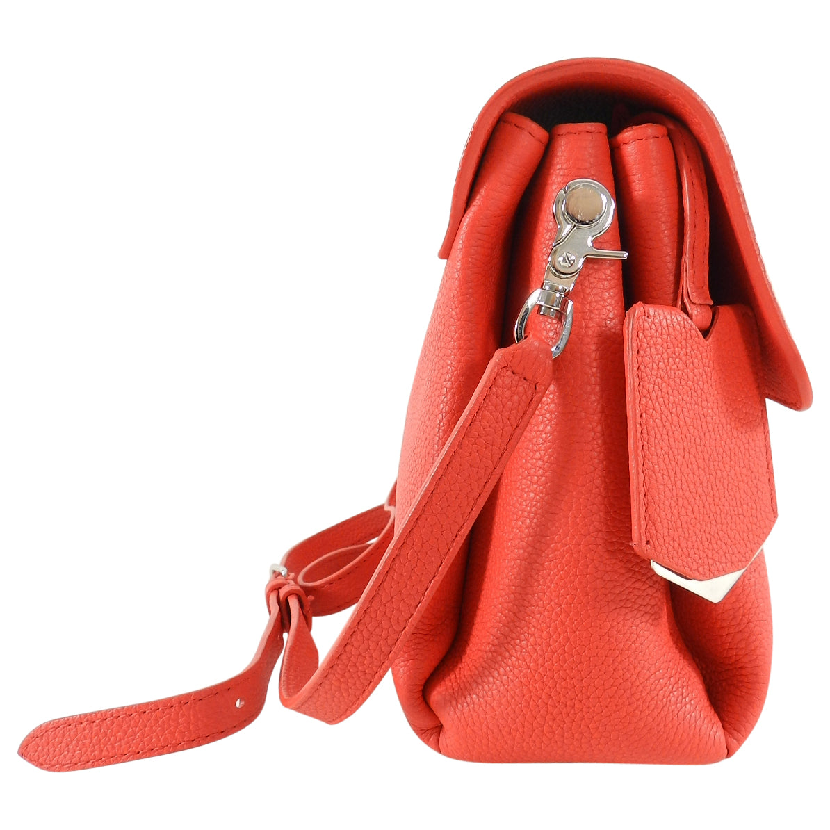 Balenciaga Le Dix Hot Coral Soft Courier Leather Crossbody Bag for Women | Stylish Shoulder Purse for Daily Use, Travel & Night Out