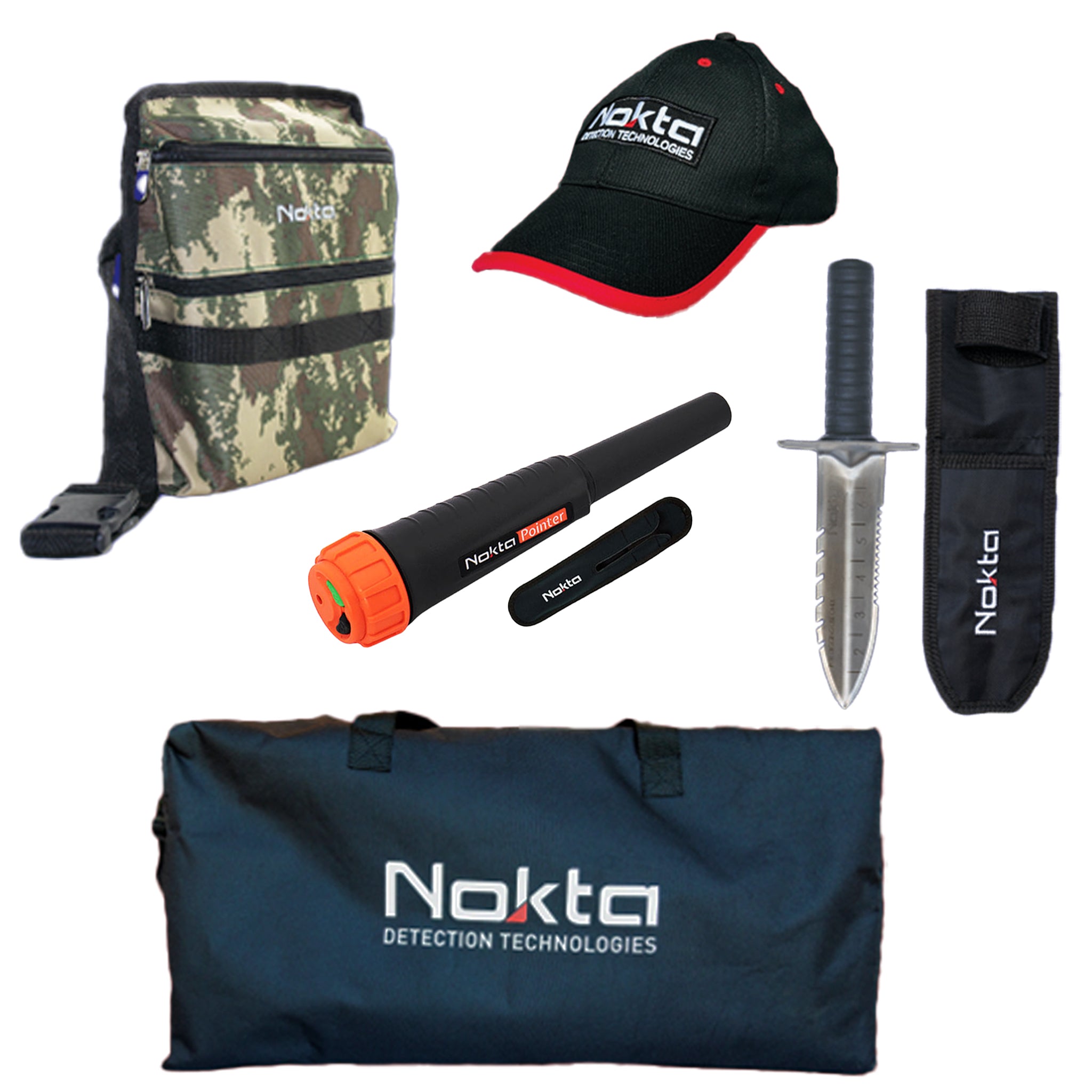 Nokta The Legend SMF Metal Detector Pro Pack with FREE Pinpointer, Digger, Hat & Accessories - Professional Metal Detecting Kit for Treasure Hunting, Beach & Field Exploration