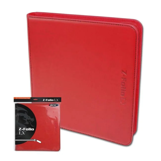 BCW Z Folio LX 12-Pocket Trading Card Binder Album - Premium Storage for Sports Cards, TCG & Collectibles - Perfect for Organizing, Displaying & Protecting Your Valuable Collection