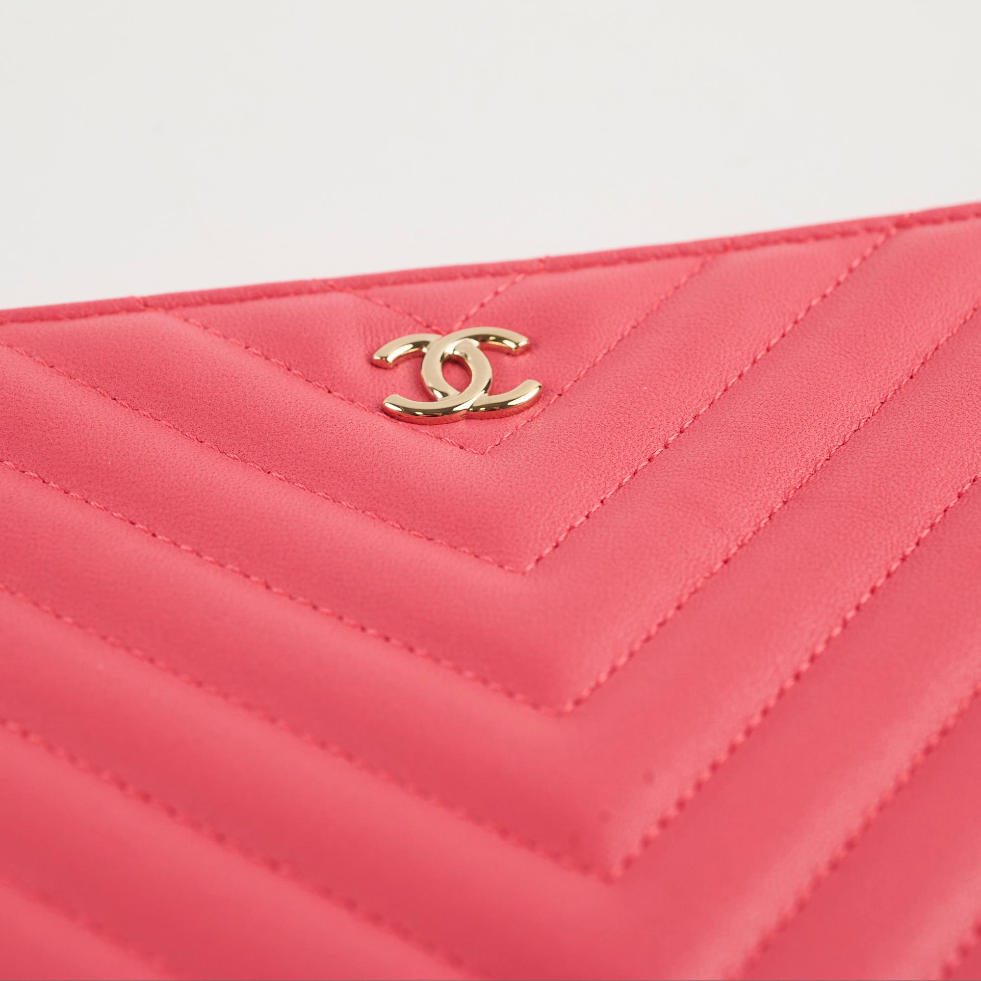 Chanel O Case Medium Chevron Pink Lambskin Bag - 24 Series Luxury Crossbody Bag for Women | Perfect for Date Night, Parties & Everyday Use