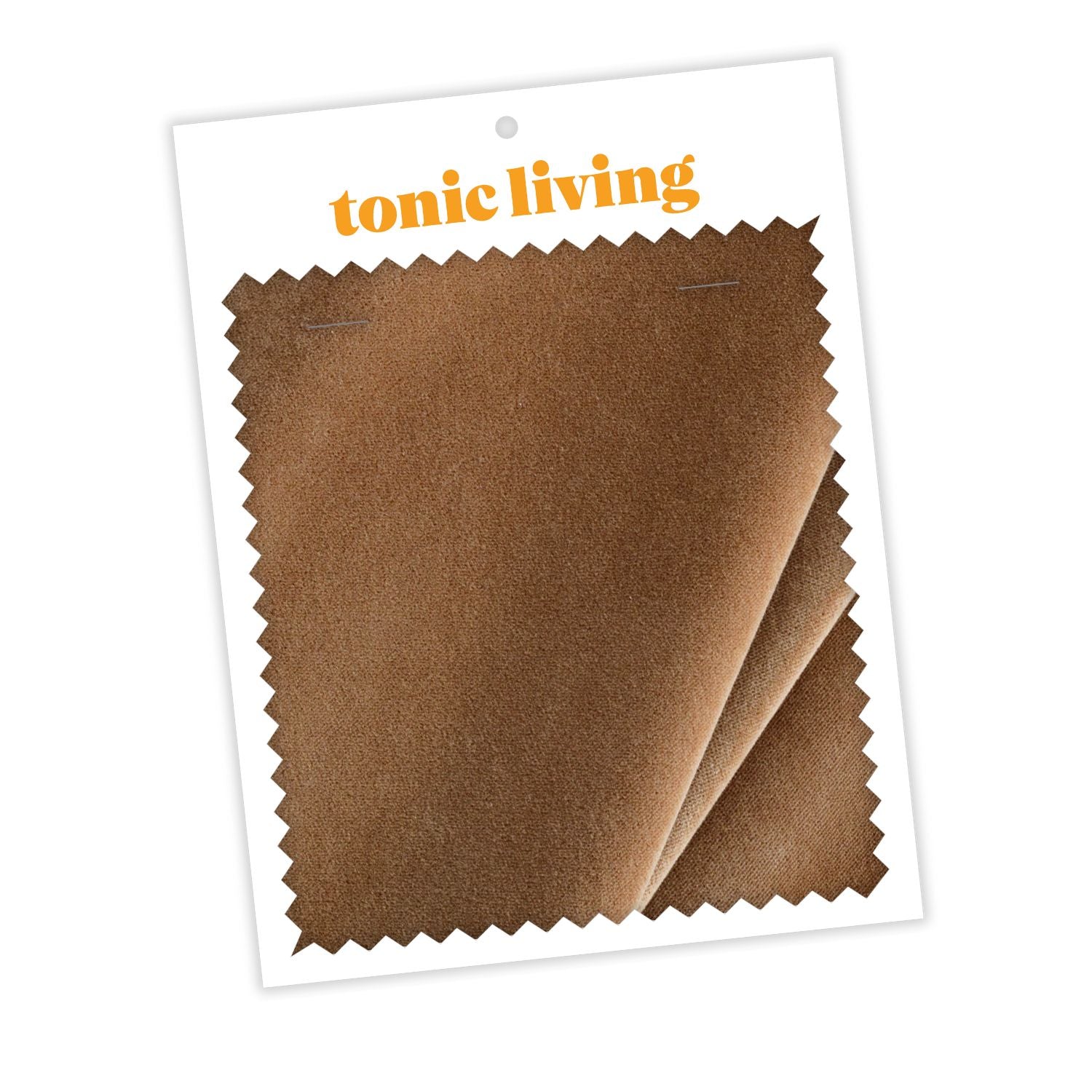 Valentina Velvet Nutmeg Fabric Swatch - Premium Upholstery Material for Sofas, Chairs & Home Decor | Free Samples Available
