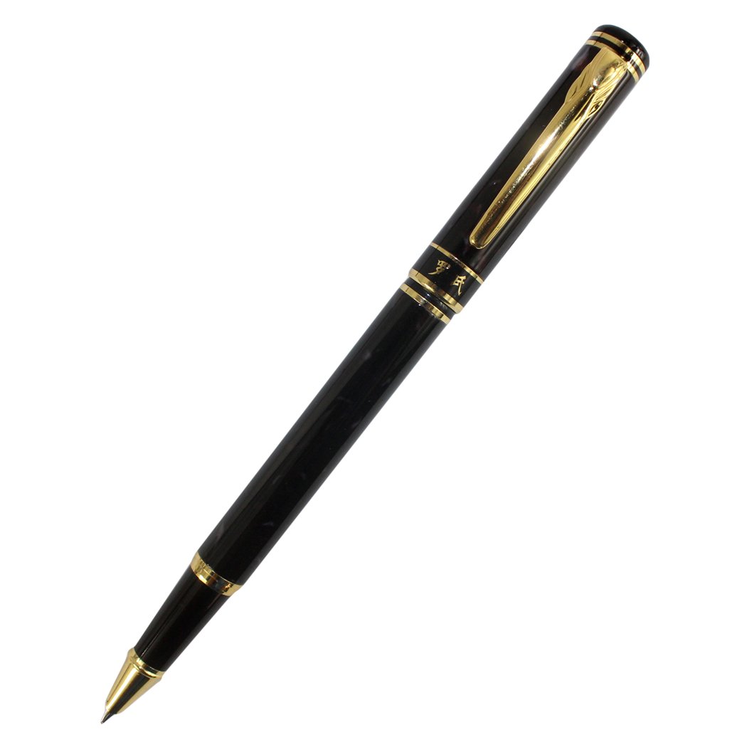 Premium Simple Gullor 876 Black Fountain Pen - Smooth Writing Luxury Pen for Professionals, Students & Calligraphy - Perfect for Office, School & Gift Giving