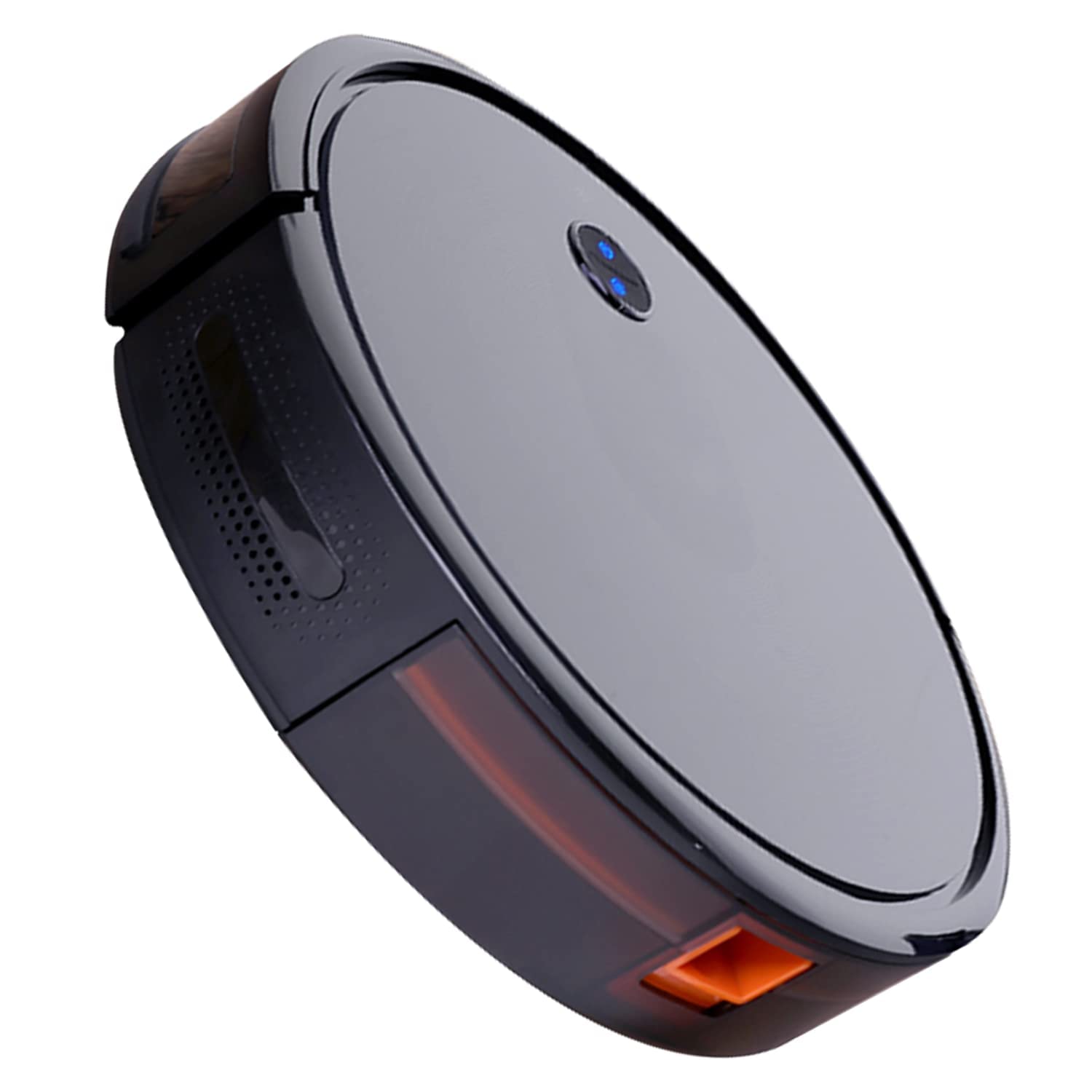 HCY 2200Pa Robotic Vacuum Cleaner - Self-Charging, Pet Hair & Dirt Devil for Carpets & Hardwood Floors | Ideal for Home, Office & Car Use (Black)