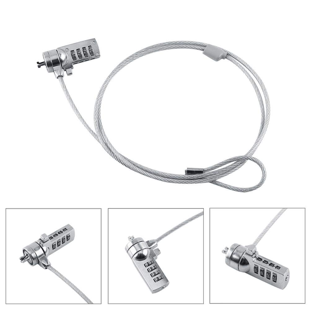 Diydeg 4-Digit Password Laptop Security Lock Cable - Anti-Theft Laptop Lock for Notebooks & Desktops | Secure Your Device in Offices, Libraries & Coffee Shops