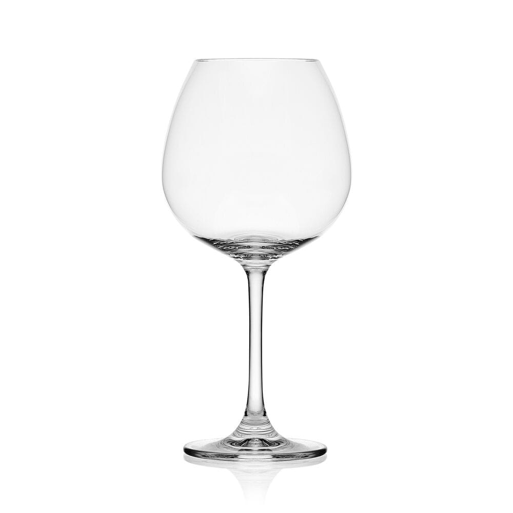 Premium Lana Set of 4 Red Wine Balloon Glasses - Elegant Large Bowl Crystal Stemware for Cabernet, Merlot & Bordeaux - Perfect for Dinner Parties, Romantic Dates & Wine Tasting Events