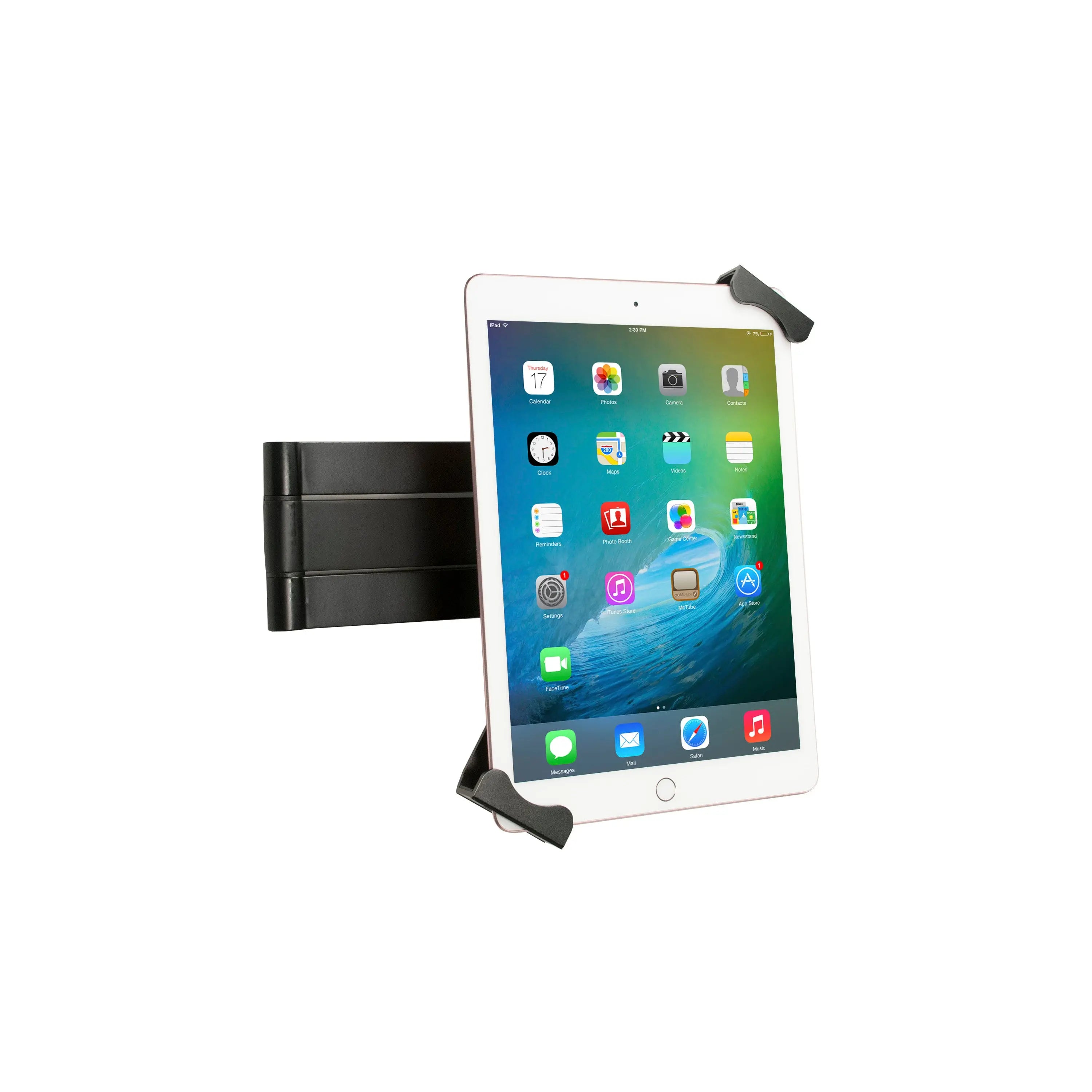 Adjustable Articulating Security Wall Mount for 7-13 Inch Tablets - Heavy Duty VESA Compatible Bracket for iPad, Samsung, Fire HD - Perfect for Retail, Kitchen, Office & Home Security Monitoring