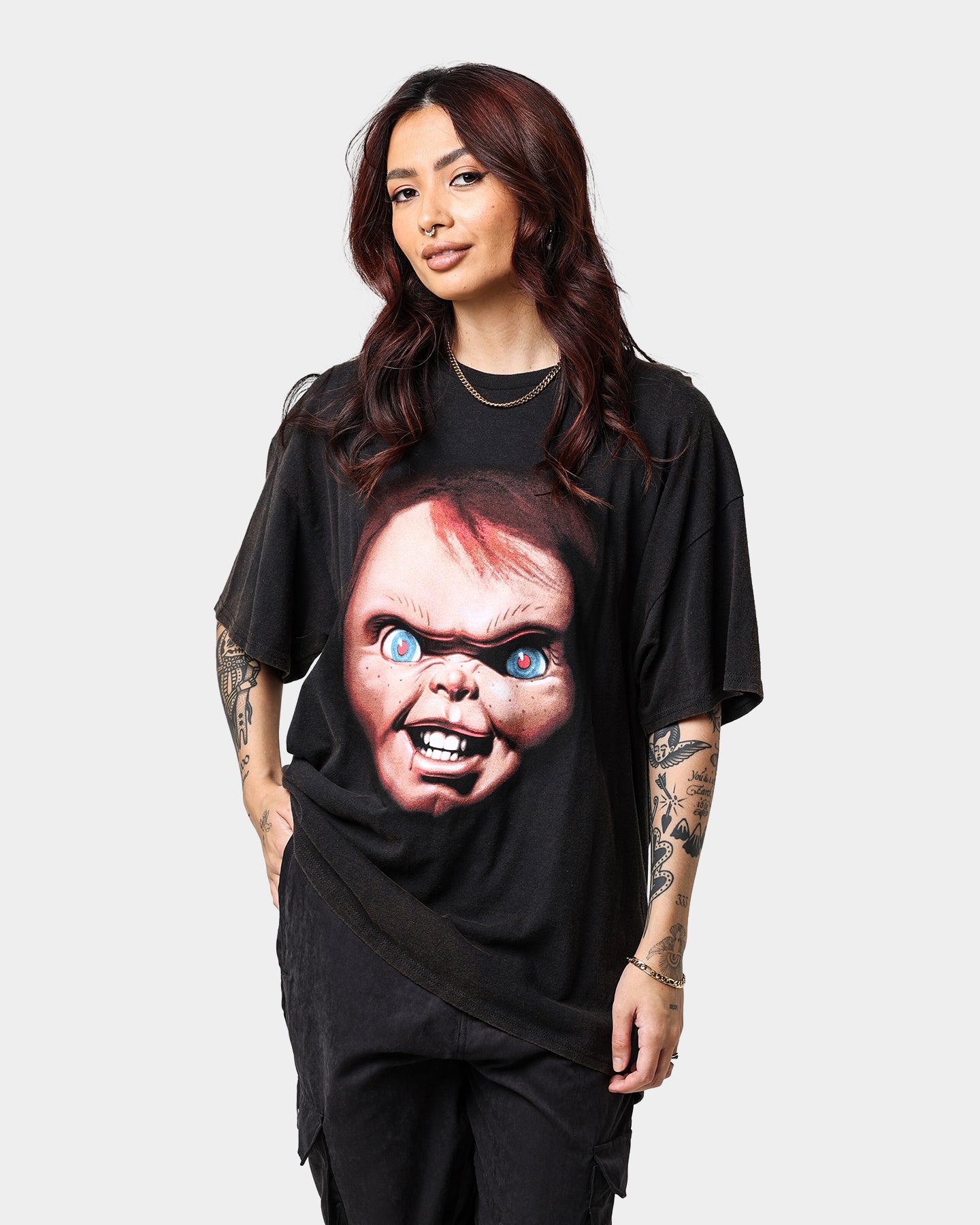 Vintage Child's Play 3 Movie T-Shirt - Black Distressed Wash - American Thrift Style - Perfect for Halloween Costumes & 90s Retro Fashion Fans