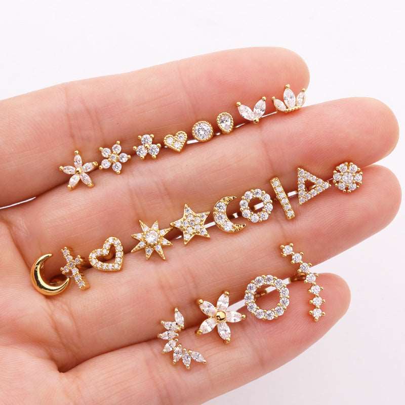16G Surgical Steel Conch Stud Earrings, Helix Stud Earrings - Hypoallergenic Body Jewelry for Cartilage Piercing | Perfect for Everyday Wear & Special Occasions