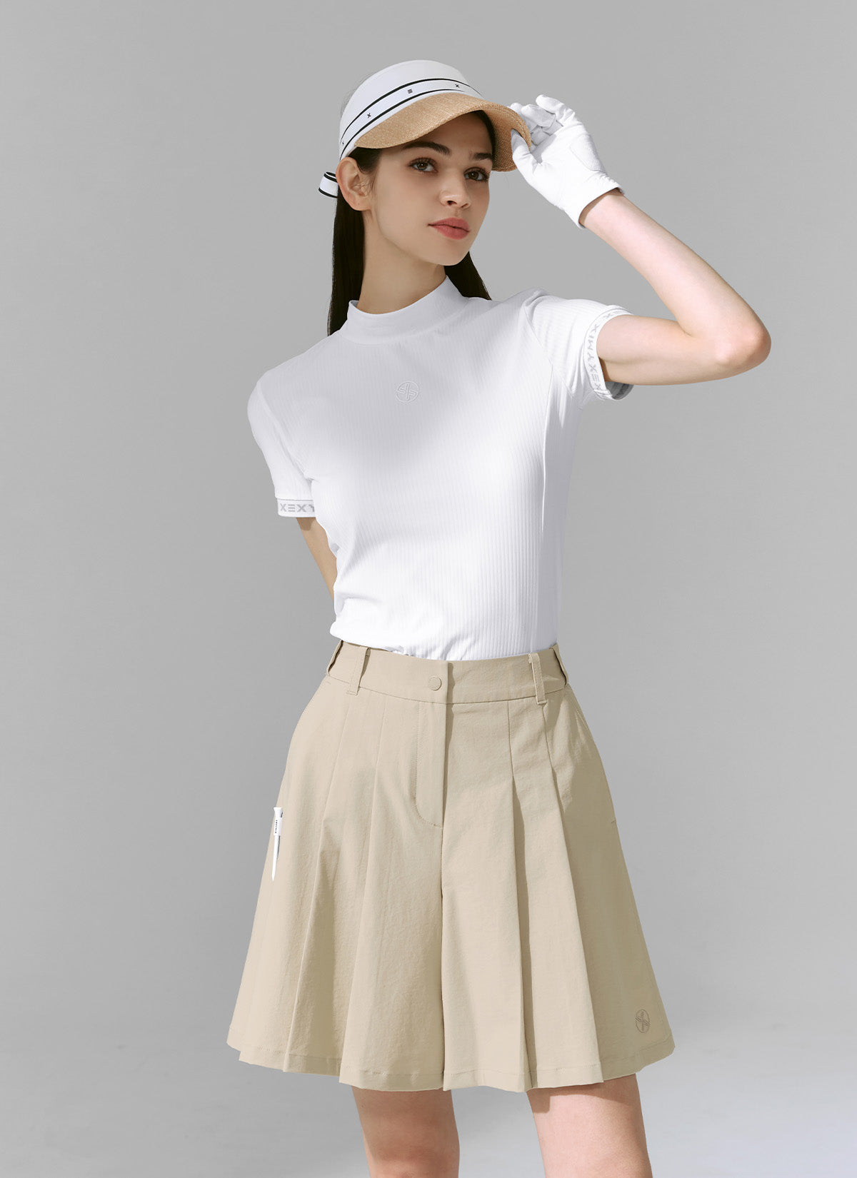 Stylish Women's Pleated Bermuda Shorts - High Waisted Casual Summer Shorts for Outdoor Activities & Travel