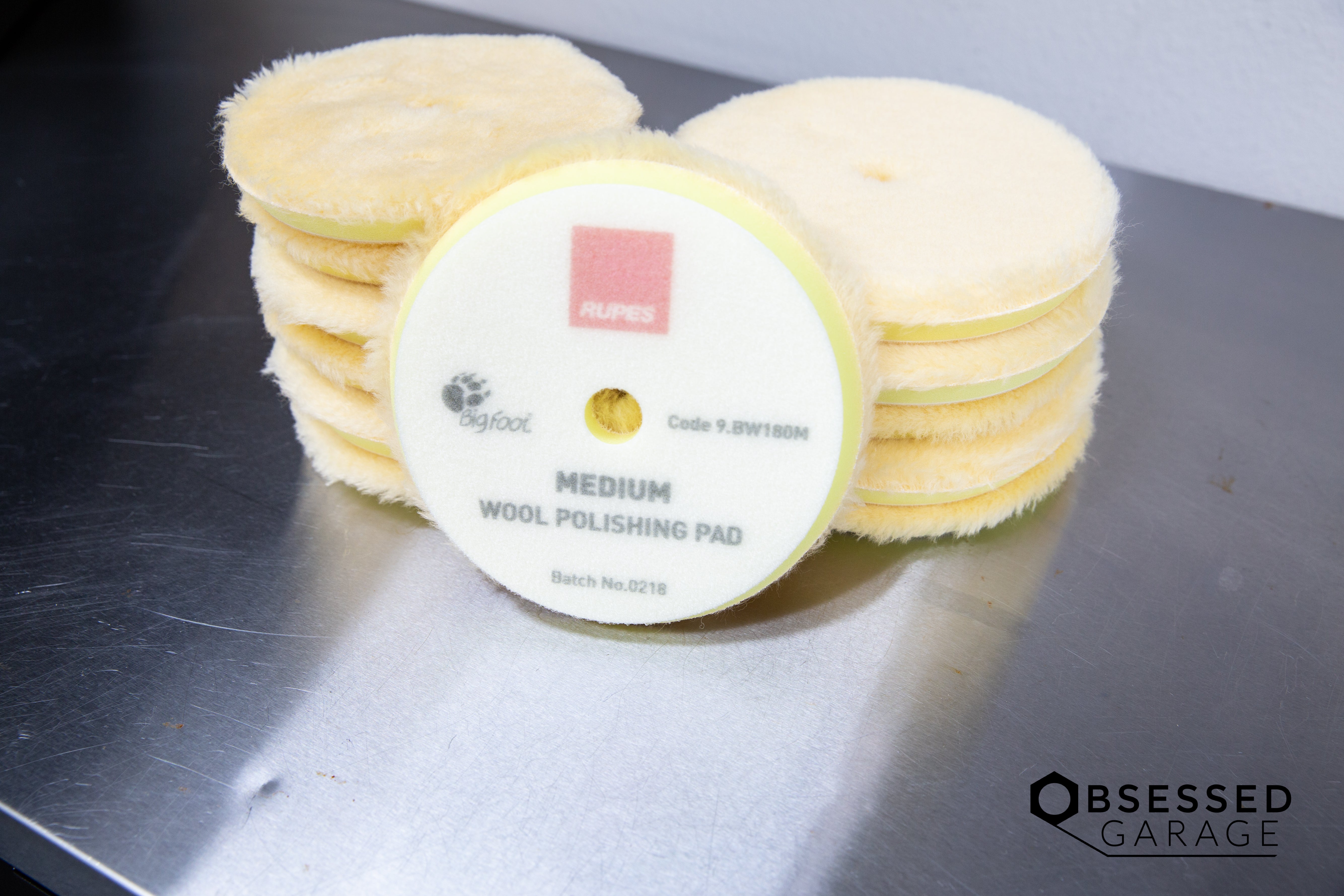 RUPES Wool Polishing Pads for Car Detailing - Professional Auto Buffing & Polishing Kit for Paint Correction & Scratch Removal - Perfect for DIY Enthusiasts & Professional Detailers