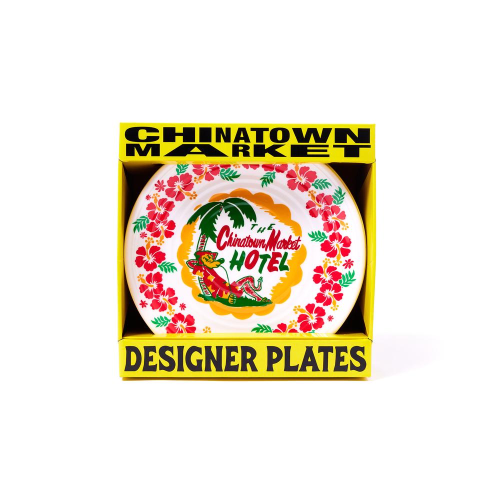 China Town Market Hotel Plate (Pack of 4) - White Ceramic Dinner Plates for Restaurants, Cafes & Home Dining - Durable & Stylish Tableware