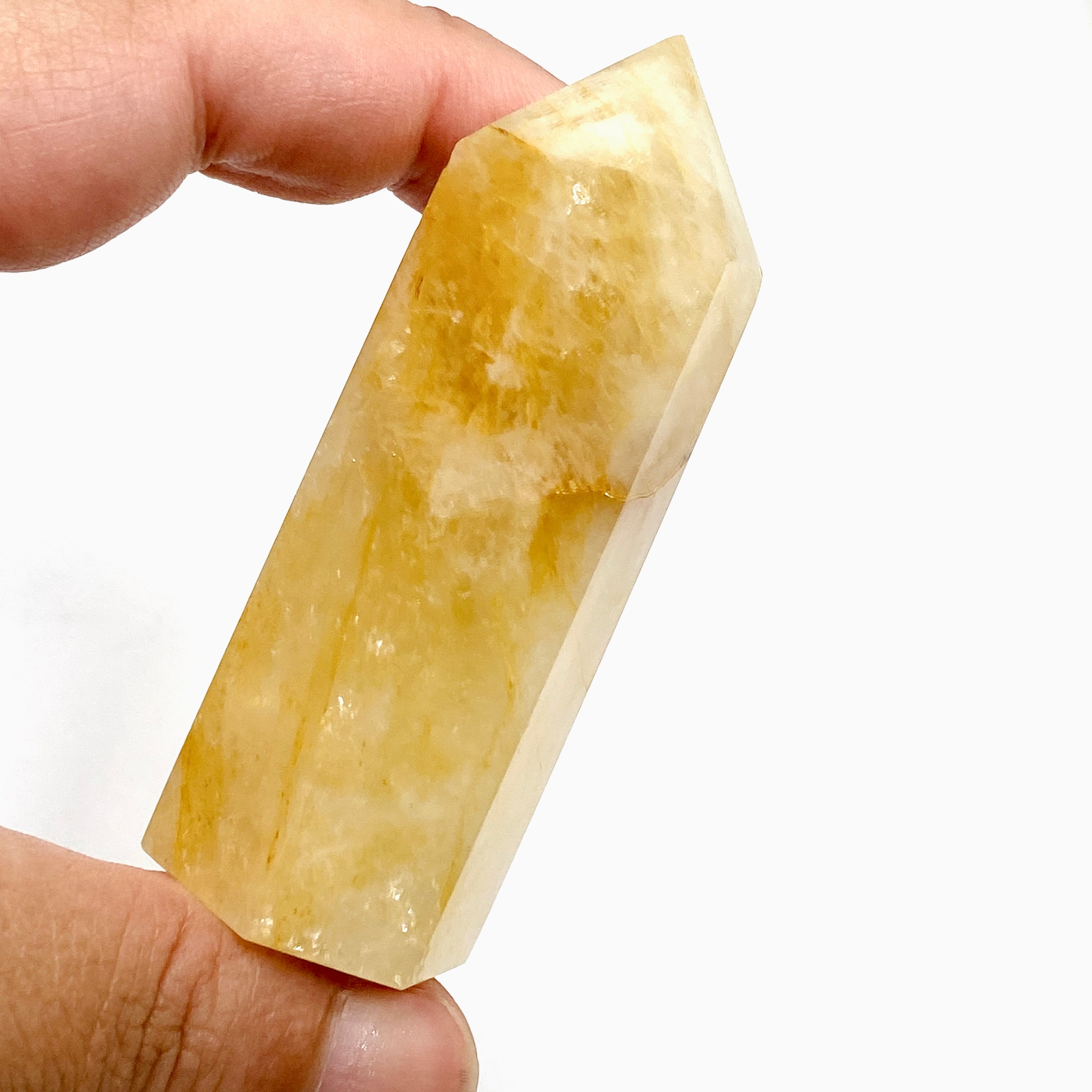 Golden Healer Quartz Generator - Natural Healing Crystal for Energy Cleansing & Chakra Balancing | Perfect for Meditation, Reiki & Spiritual Healing