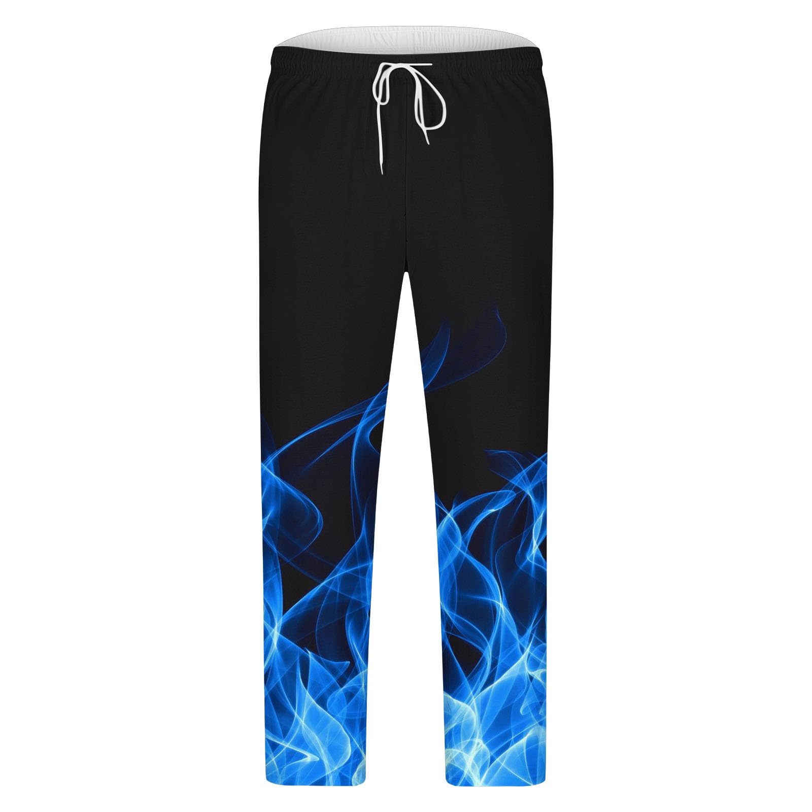 Men's Y2K Funny Lighting 2-Piece Lounge Suits - Round Neck Artistic Workout Sets for Outdoor & Gym Fashion | Trendy Novelty Suits for Casual Wear & Street Style