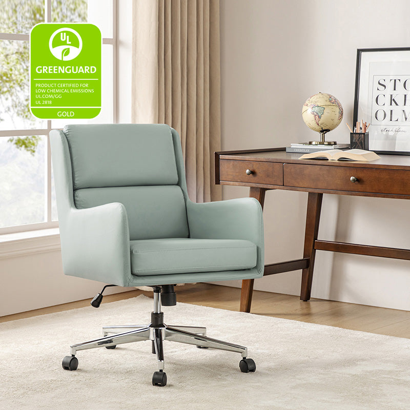 Eamonn Ergonomic Adjustable Swivel Office Chair with Metal Base - Perfect for Home Office, Gaming & Workspace Comfort