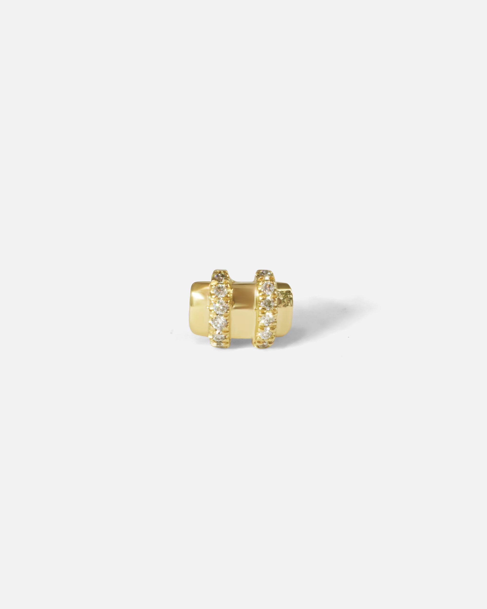 Orion Duo White Diamond Stud Earrings for Women - 14K Gold Plated Hypoallergenic Cubic Zirconia Earrings - Perfect for Wedding, Anniversary & Everyday Wear